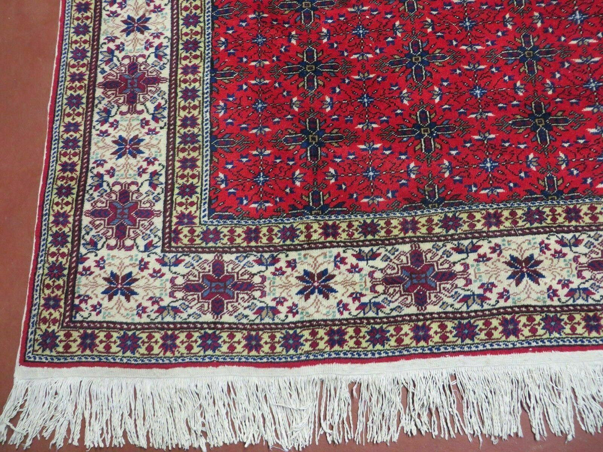 6' X 10' Vintage Handmade Turkish Sevas Kayseri Wool Rug Carpet Nice - Jewel Rugs, view 9