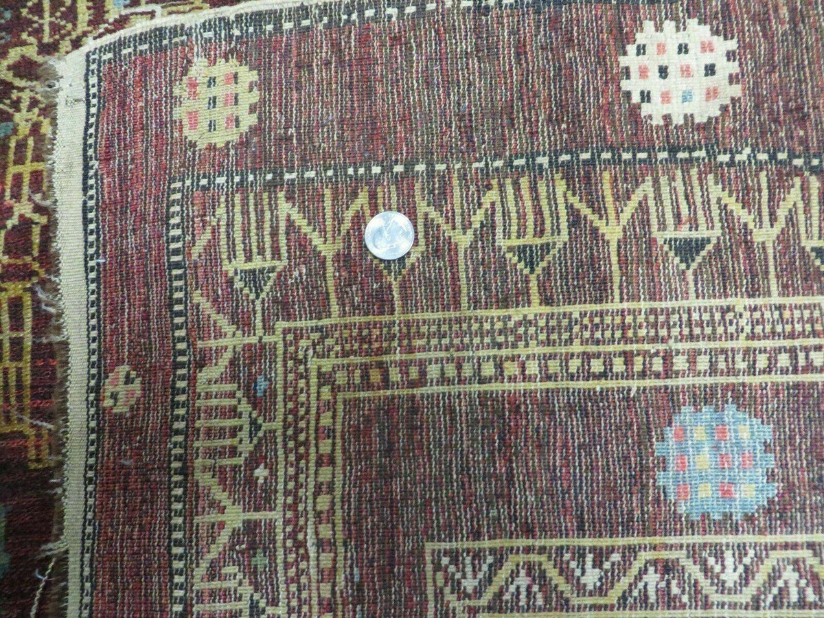 4' X 6' Antique Handmade Caucasian Shirvan Russian Armenian Wool Rug Colorful - Jewel Rugs, view 11