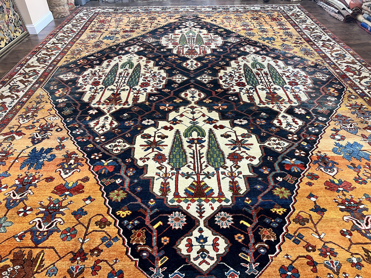 Antique Persian Bakhtiari Rug 14x19 – Rare Palace Size Carpet - Jewel Rugs, view 2