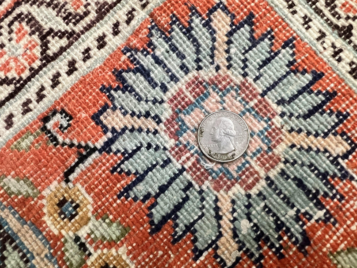 Silk Turkish Rug 5x7, Light Blue Silk Carpet, Floral Medallion, Turkish Kayseri Rug, Vintage Handmade Oriental Rug - Jewel Rugs, view 9