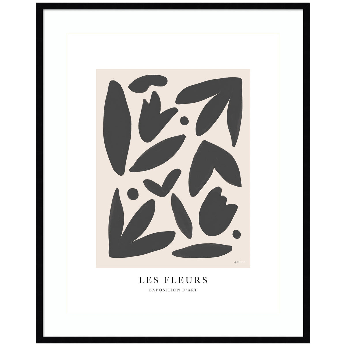 Exposition d Art Les Fleurs by Gabrielly Guedes Framed Wall Art Print