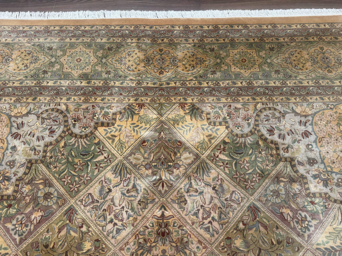 Pak Persian Rug 9x12, Diamond Panel Design, Fine 225 KPSI, Wool - Jewel Rugs, view 3