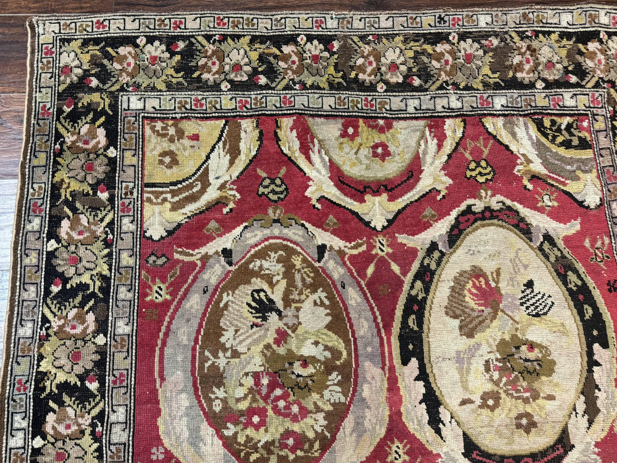 Antique Caucasian Karabakh Rug 5x10 - Jewel Rugs, view 7