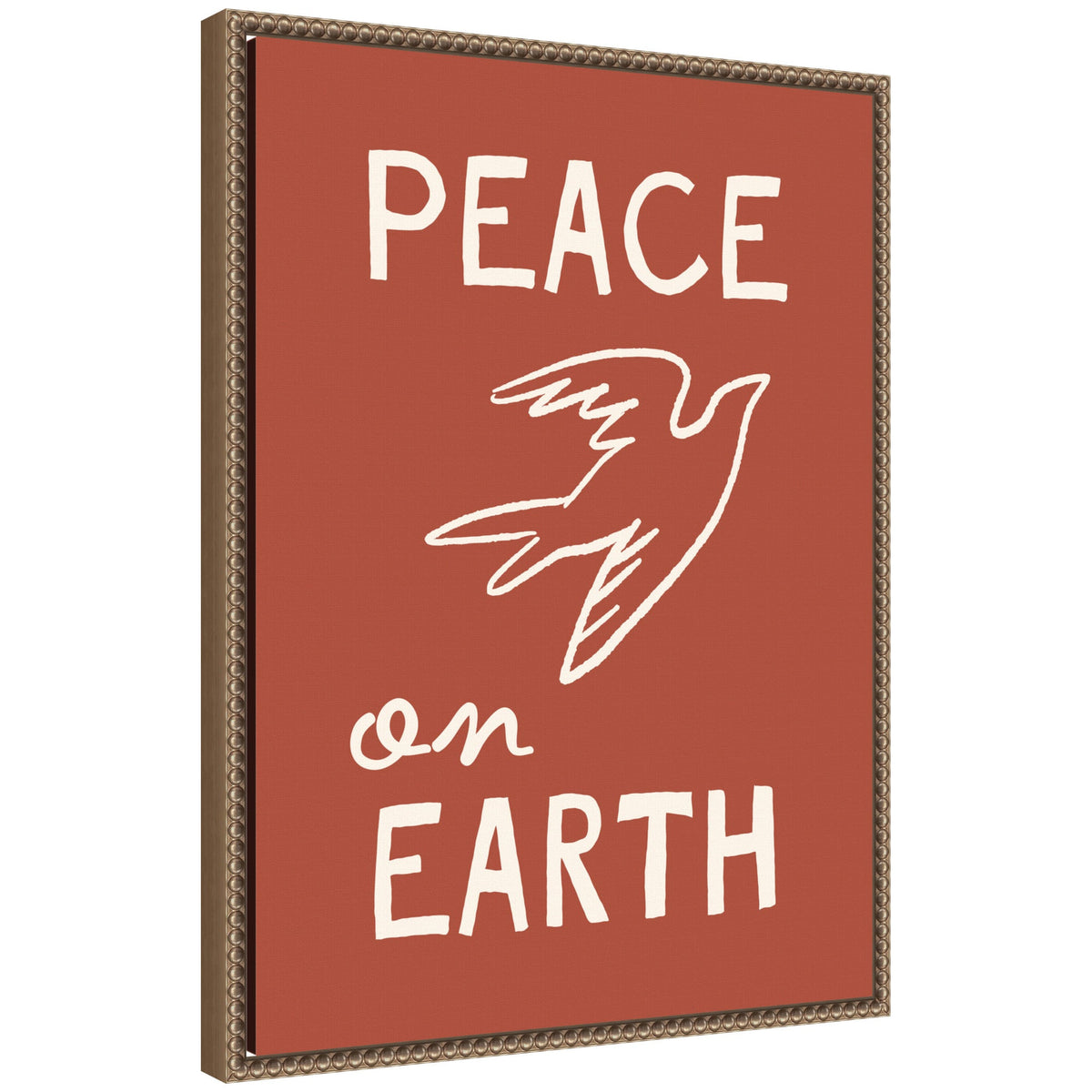 Peace on Earth by Kikiandnim Framed Canvas Wall Art Print