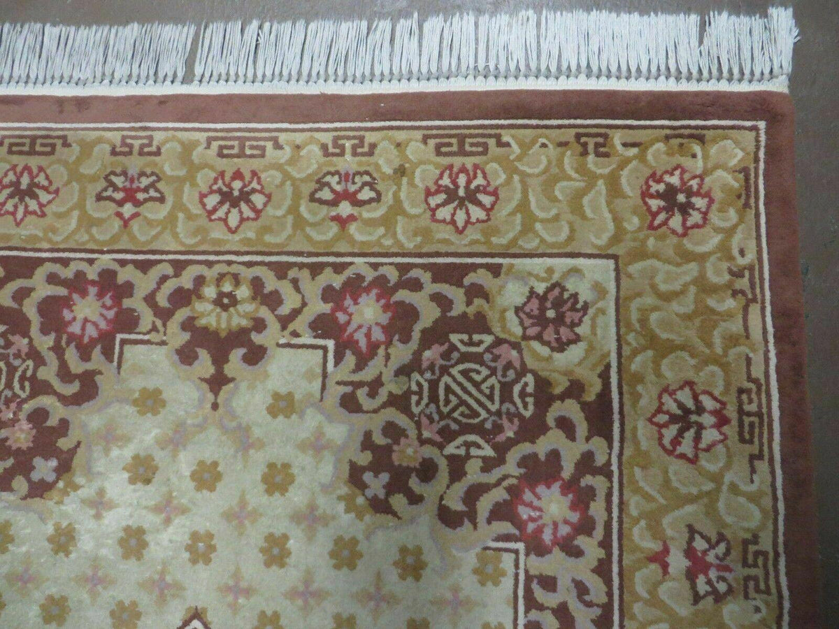 Vintage Chinese Wool Rug 4x6 - Jewel Rugs, view 8