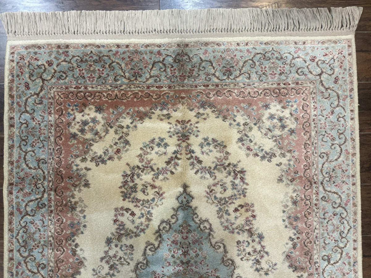 Karastan Rug 4x6, Pastel Ivory Kirman Rug #784, Wool Karastan Carpet, Original 700 Series, Vintage Karastan Area Rug, Discontinued - Jewel Rugs, view 4