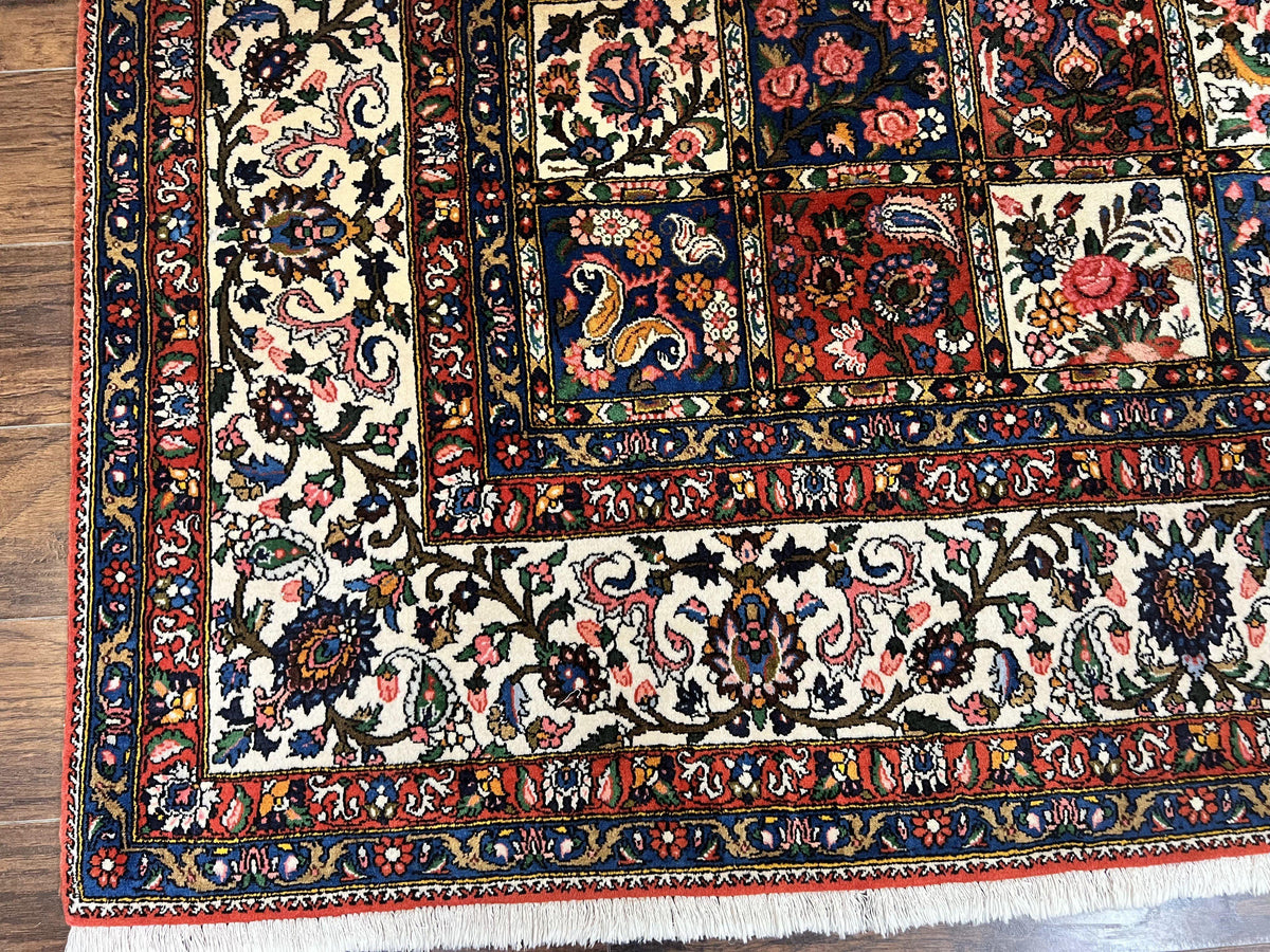 Persian Bakhtiari Rug 10x14, Multicolor Khesti Panel Design - Jewel Rugs, view 8