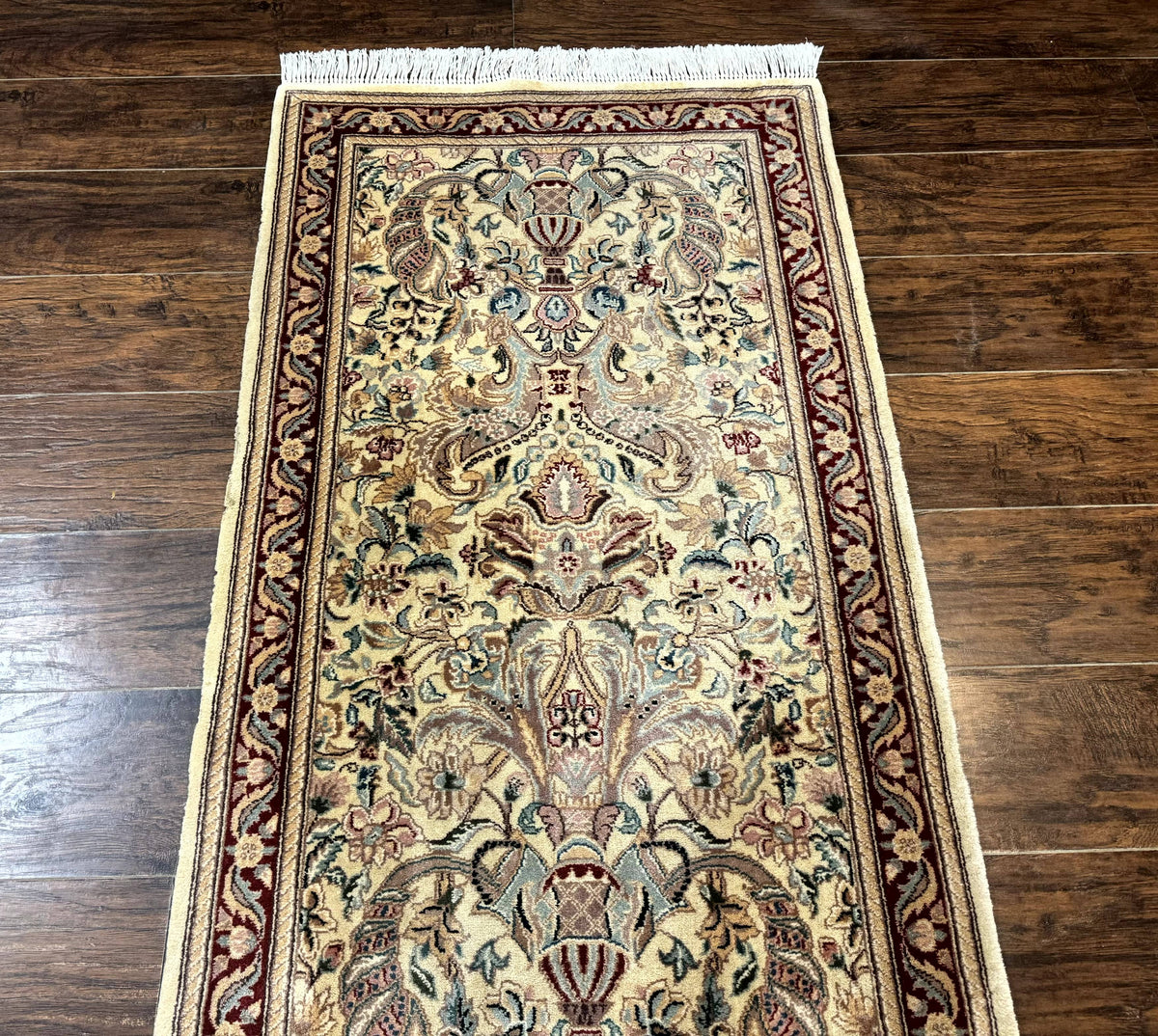 Pakistani Runner Rug 2.8 x 14, Pak Persian Hallway Rug, Cream Color - Jewel Rugs, view 12