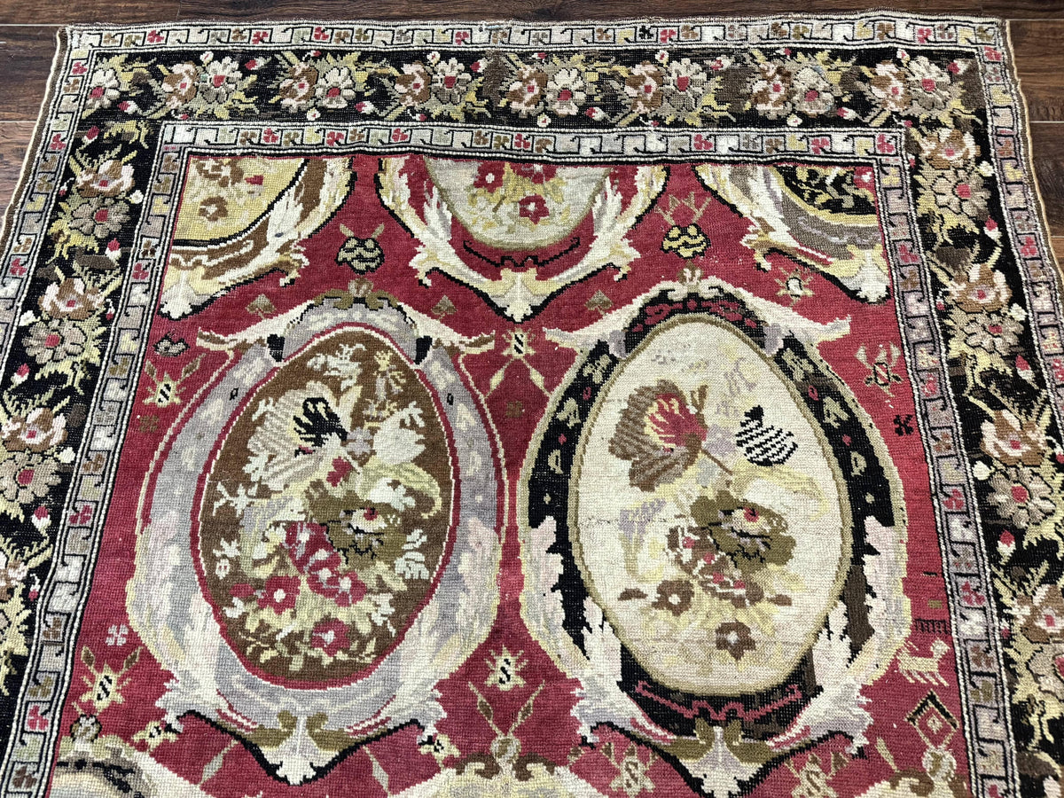 Antique Caucasian Karabakh Rug 5x10 - Jewel Rugs, view 4