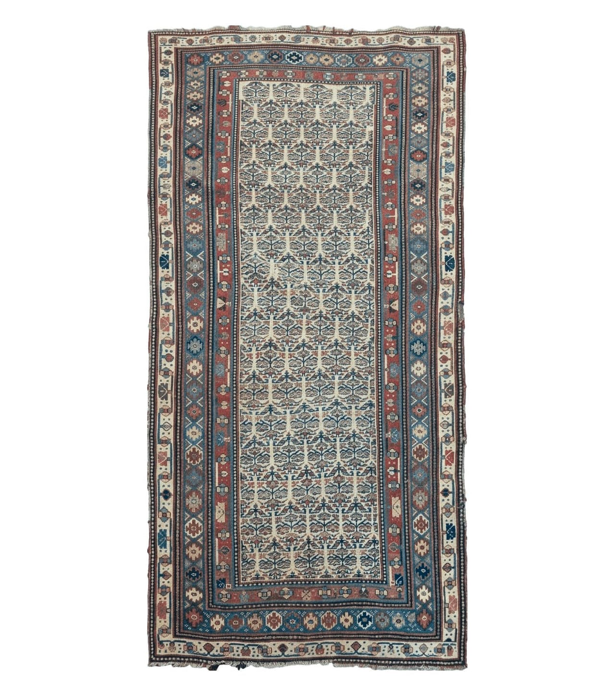 5' X 9' Antique Handmade Caucasian Kuba Wool Rug Veg Dye Runner Nice - Jewel Rugs