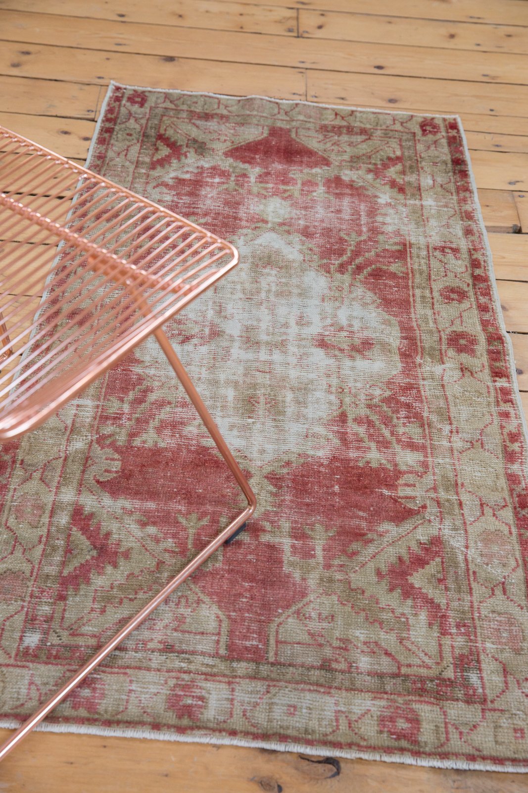 2.5x4.5 Vintage Distressed Oushak Rug