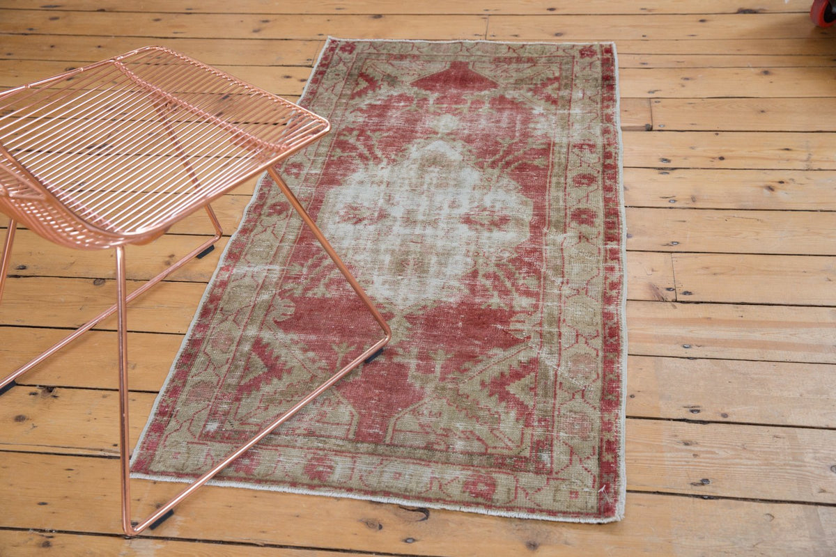 2.5x4.5 Vintage Distressed Oushak Rug