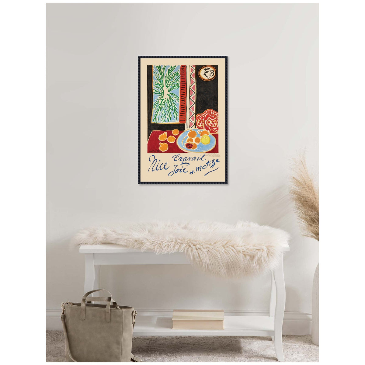 Nice Travail et Joie 1947 Henri Matisse by Nostalgia Prints Framed Canvas Wall Art Print