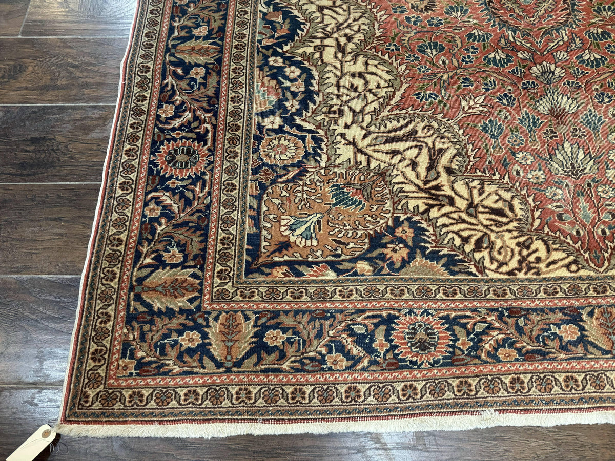 Turkish Kayseri Rug 6x10, Antique Turkish Carpet, Floral Medallion, Oriental Carpet, Red - Jewel Rugs, view 9