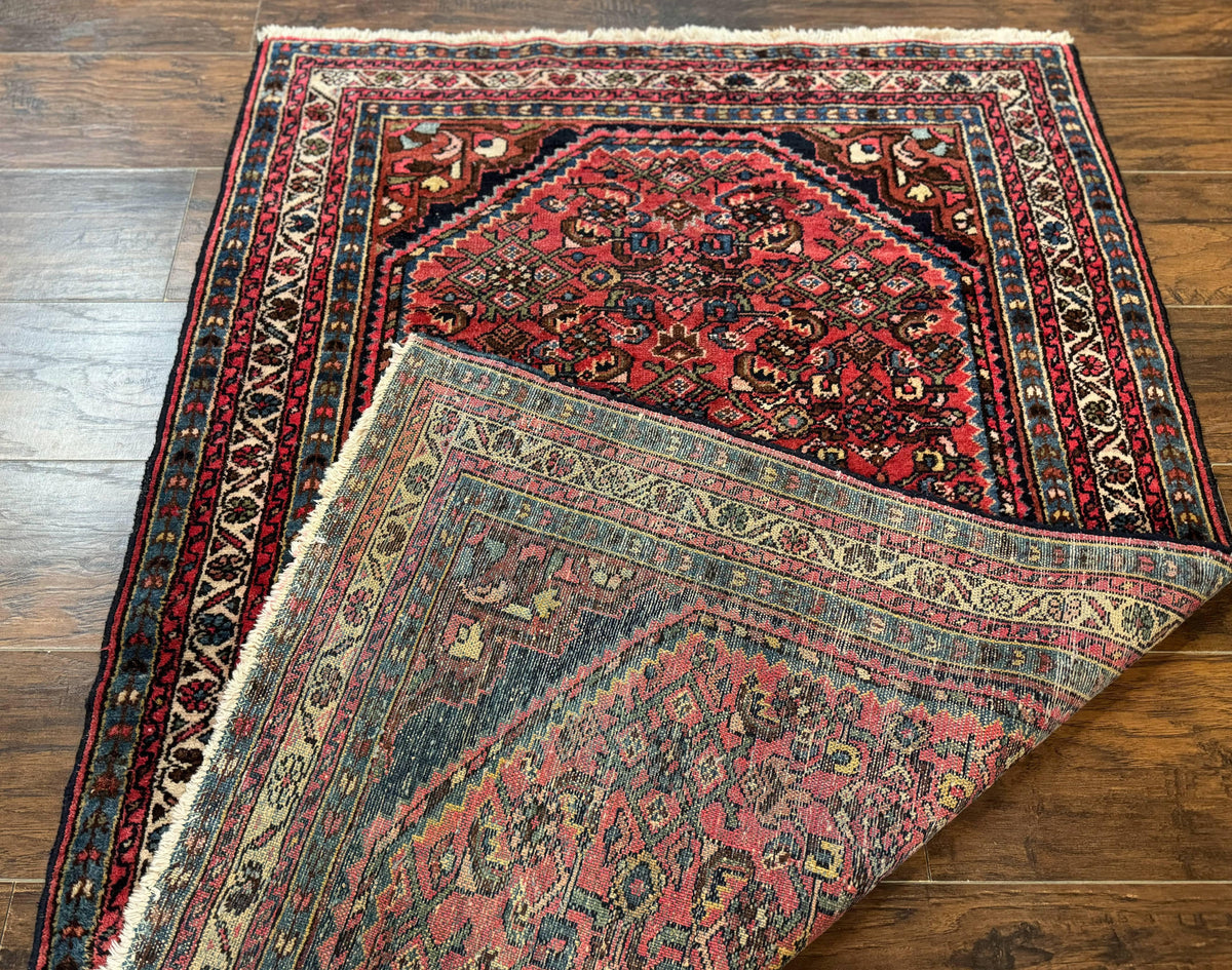 Antique Persian Tribal Rug 3.6 x 5, Hamadan Angelas Rug - Jewel Rugs, view 12