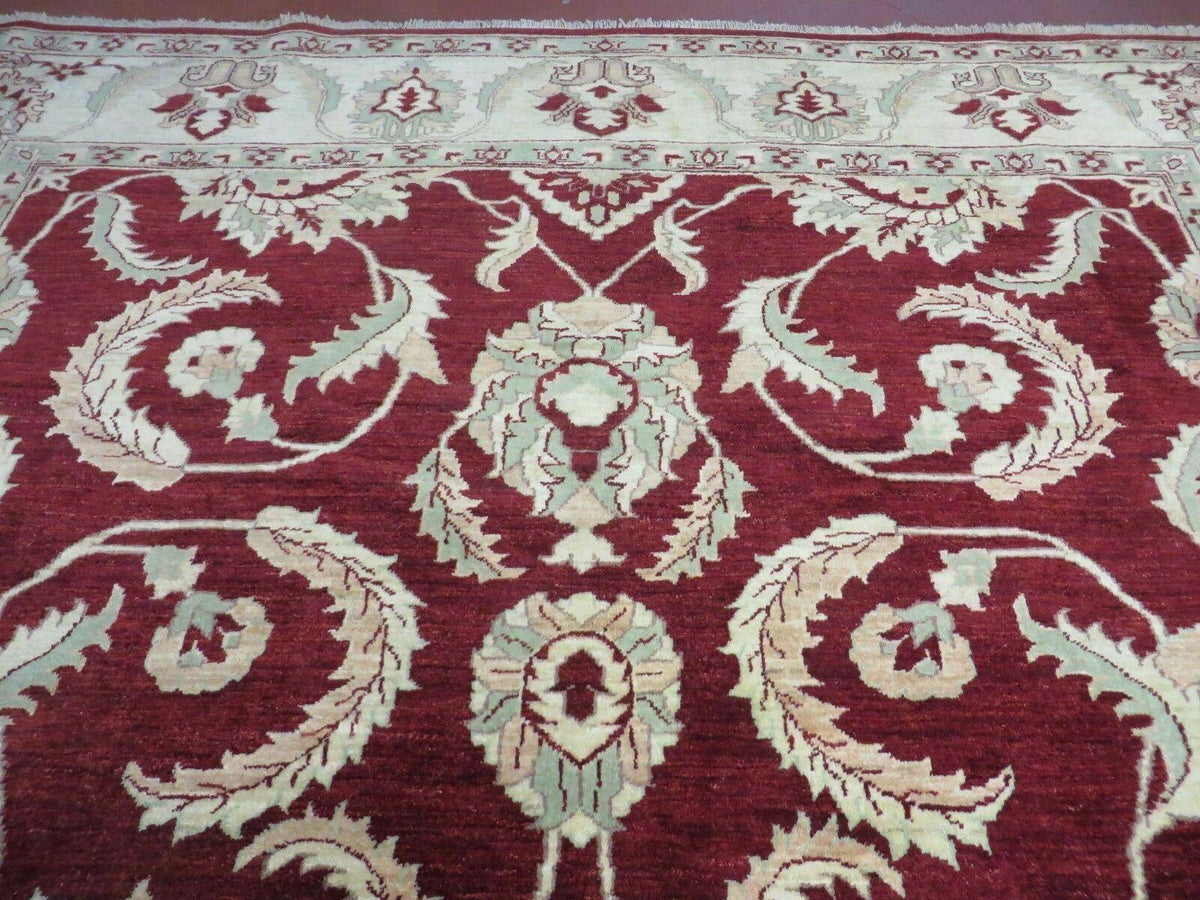 8' X 10' Vintage Fine Handmade Peshawar Agra Chobi Rug - Jewel Rugs, view 13