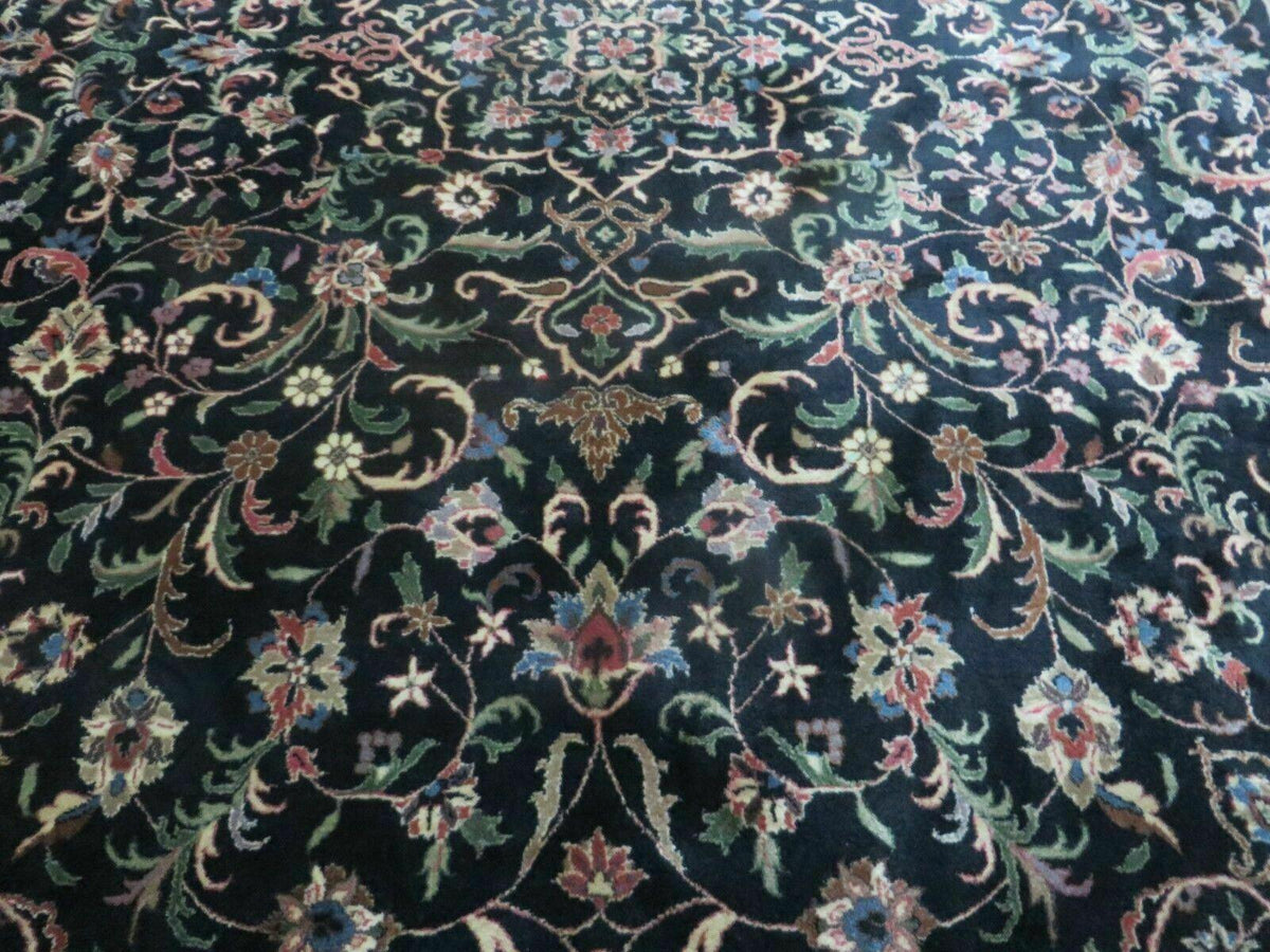 Indo Persian Rug 8x10, Wool Handmade Floral Carpet - Jewel Rugs, view 4
