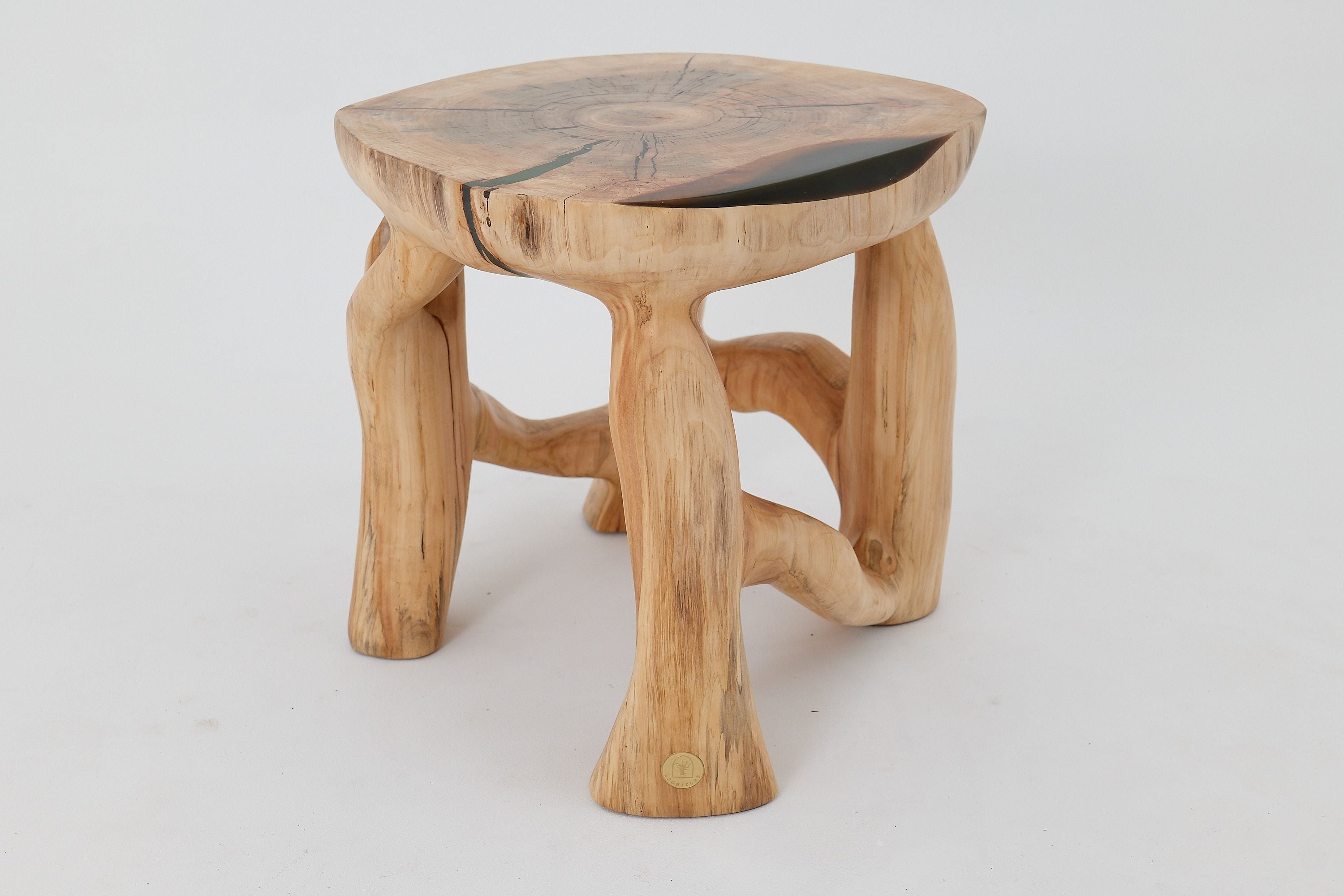 Sculptural Coffee Table, Solid Wood, Contemporary Design, Handmade, Logniture - image 7