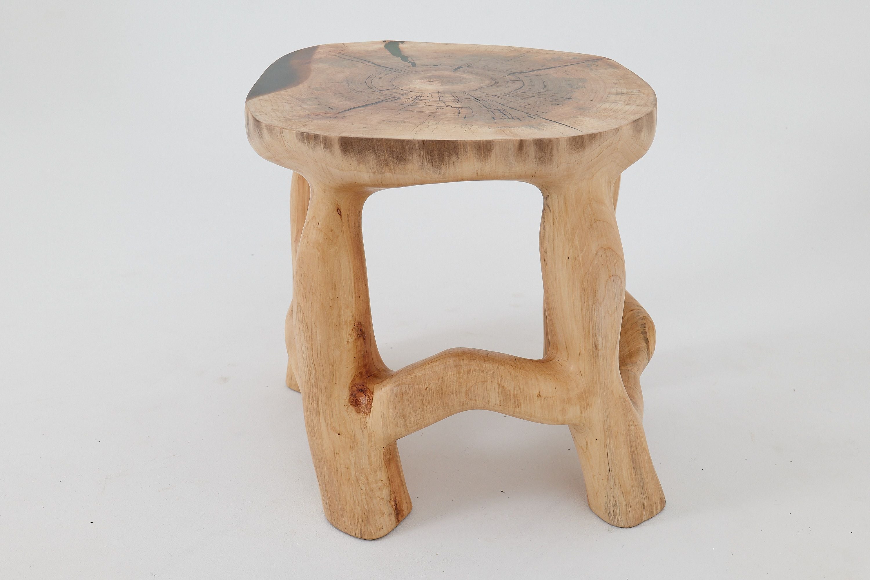 Sculptural Coffee Table, Solid Wood, Contemporary Design, Handmade, Logniture - image 14