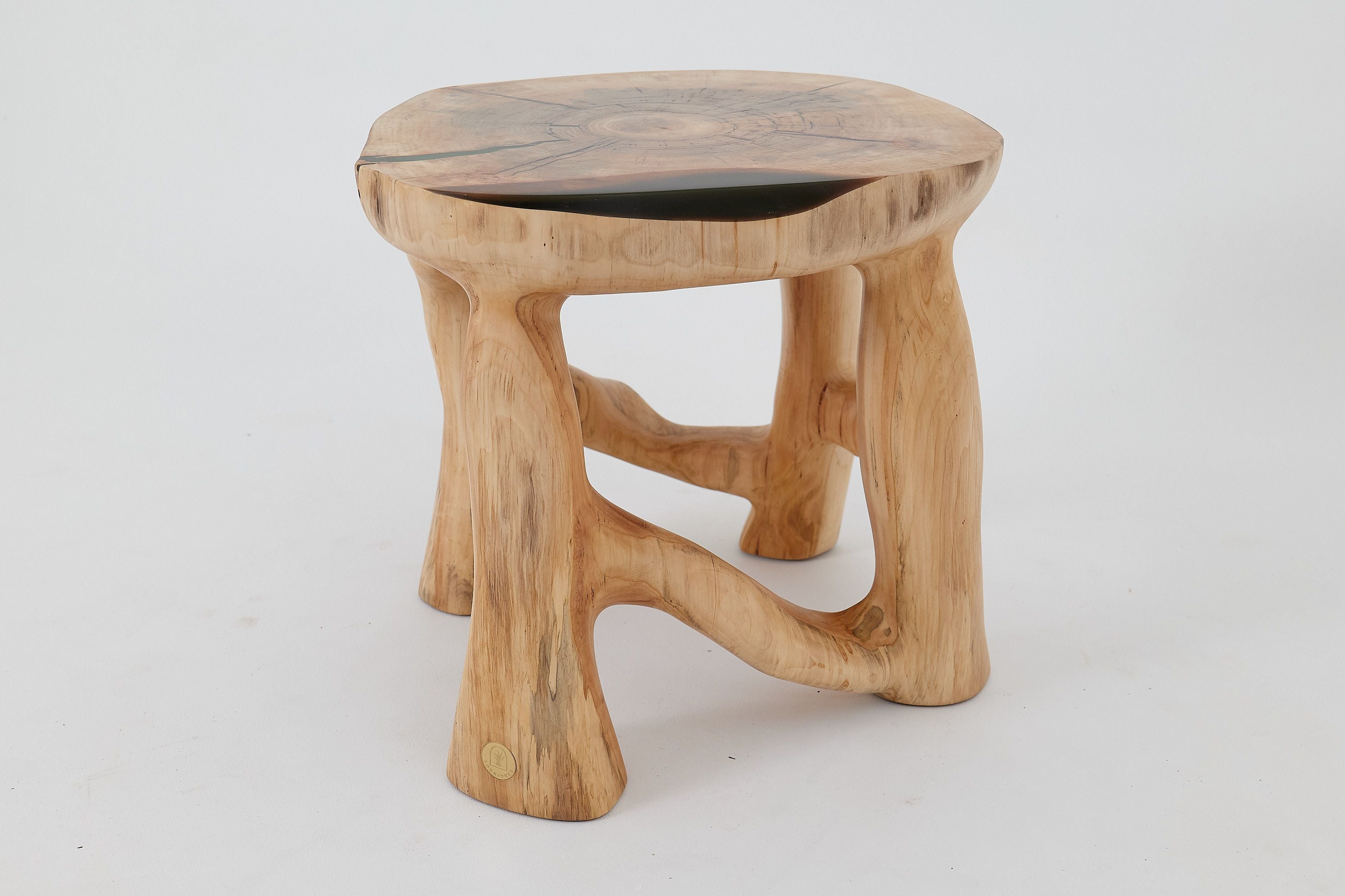 Sculptural Coffee Table, Solid Wood, Contemporary Design, Handmade, Logniture - image 9
