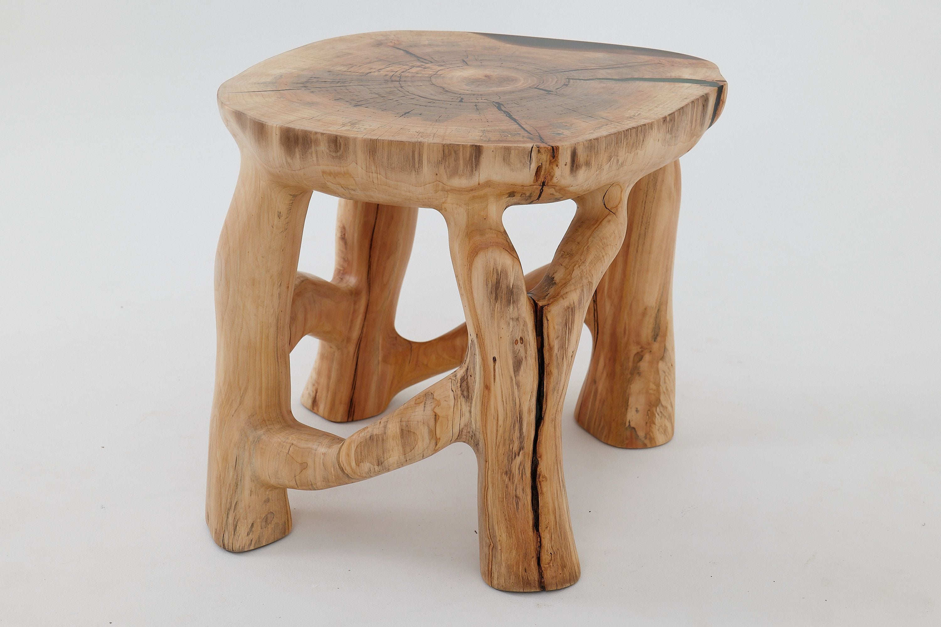 Sculptural Coffee Table, Solid Wood, Contemporary Design, Handmade, Logniture - image 19