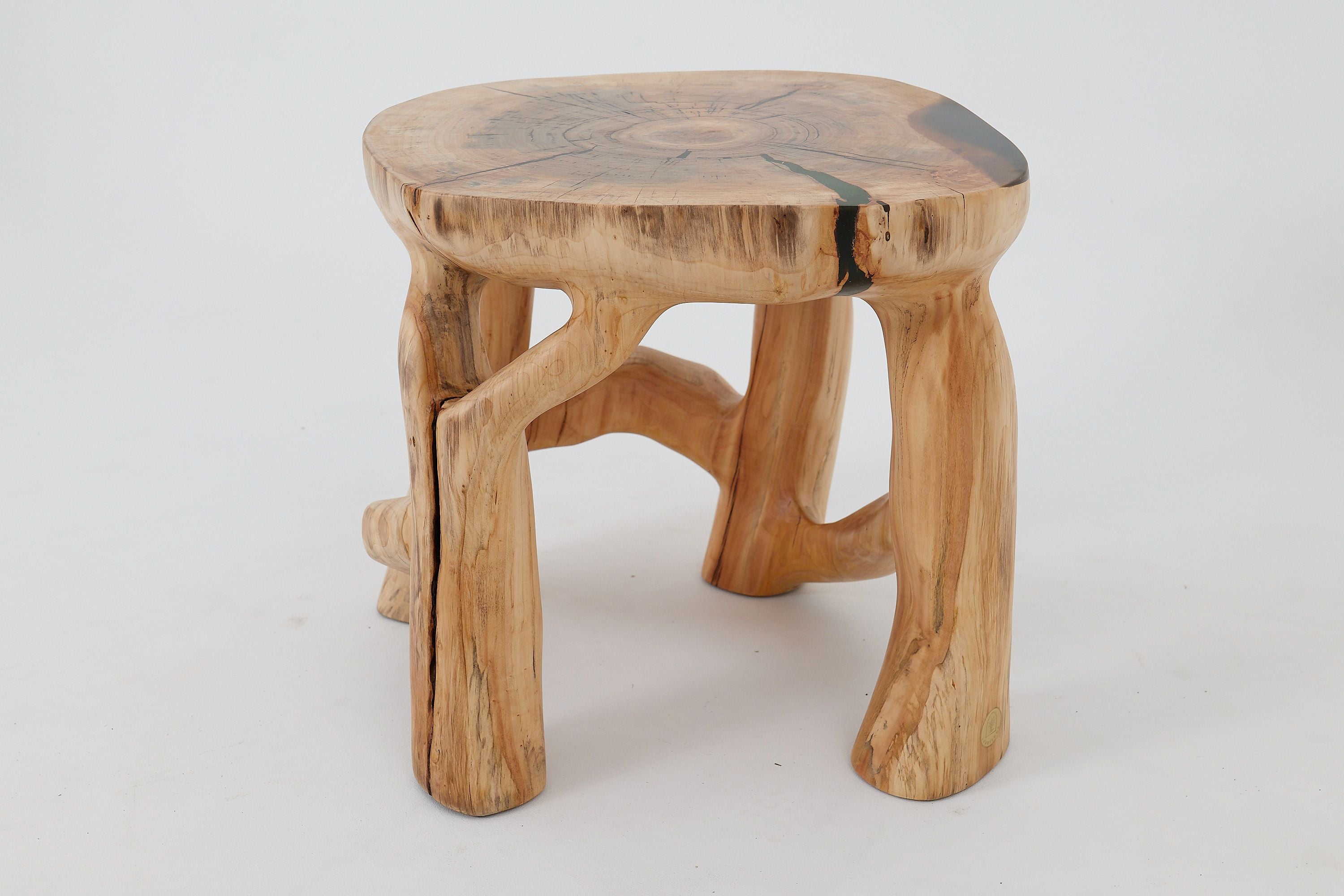 Sculptural Coffee Table, Solid Wood, Contemporary Design, Handmade, Logniture - image 4