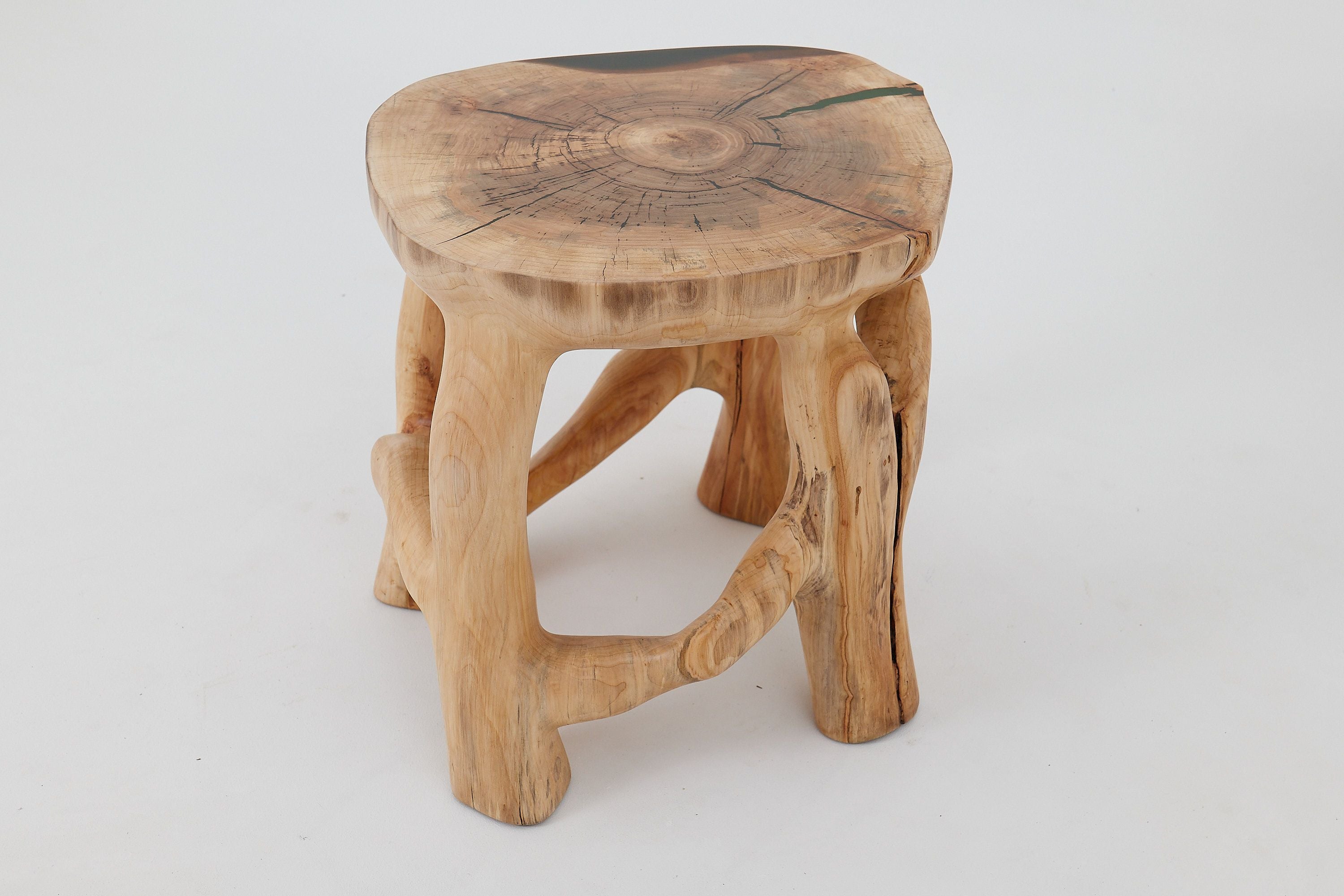 Sculptural Coffee Table, Solid Wood, Contemporary Design, Handmade, Logniture - image 17