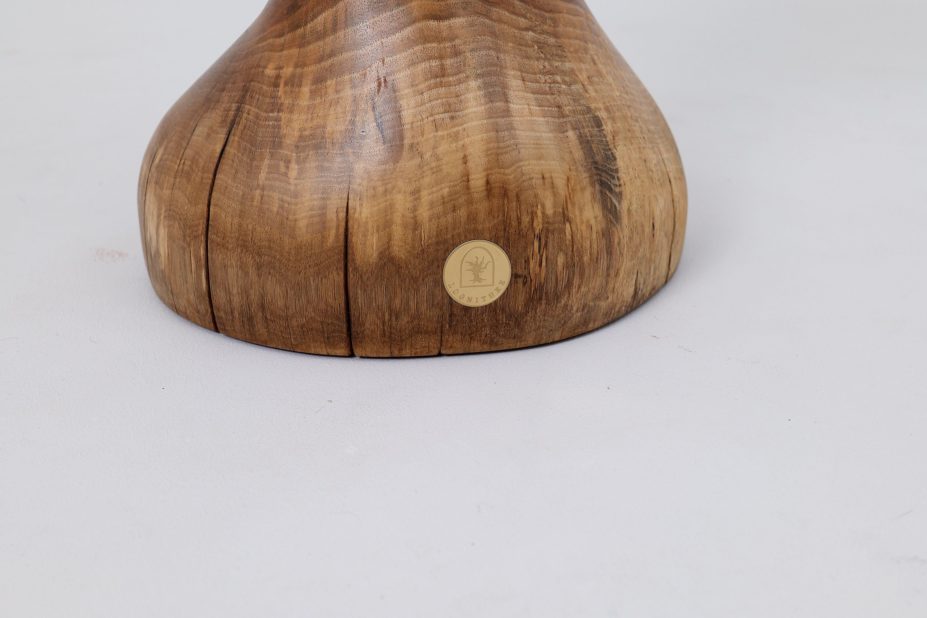 Sculptural Side Table, Stool, Solid Wood, Walnut, Contemporary Design - image 13