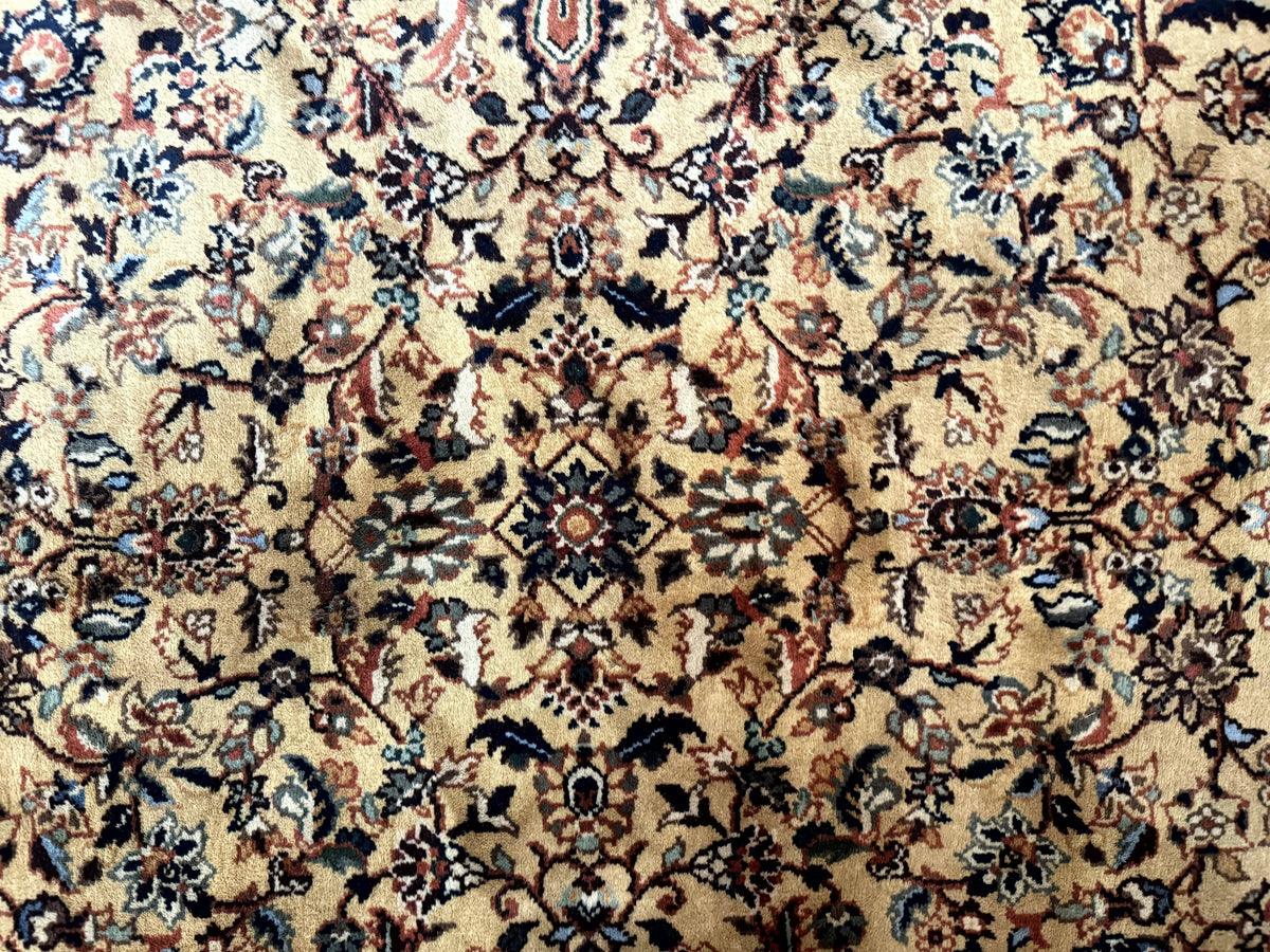 Indo Persian Rug 5x8, Light Tan/Camel, Allover Design - Jewel Rugs, view 4