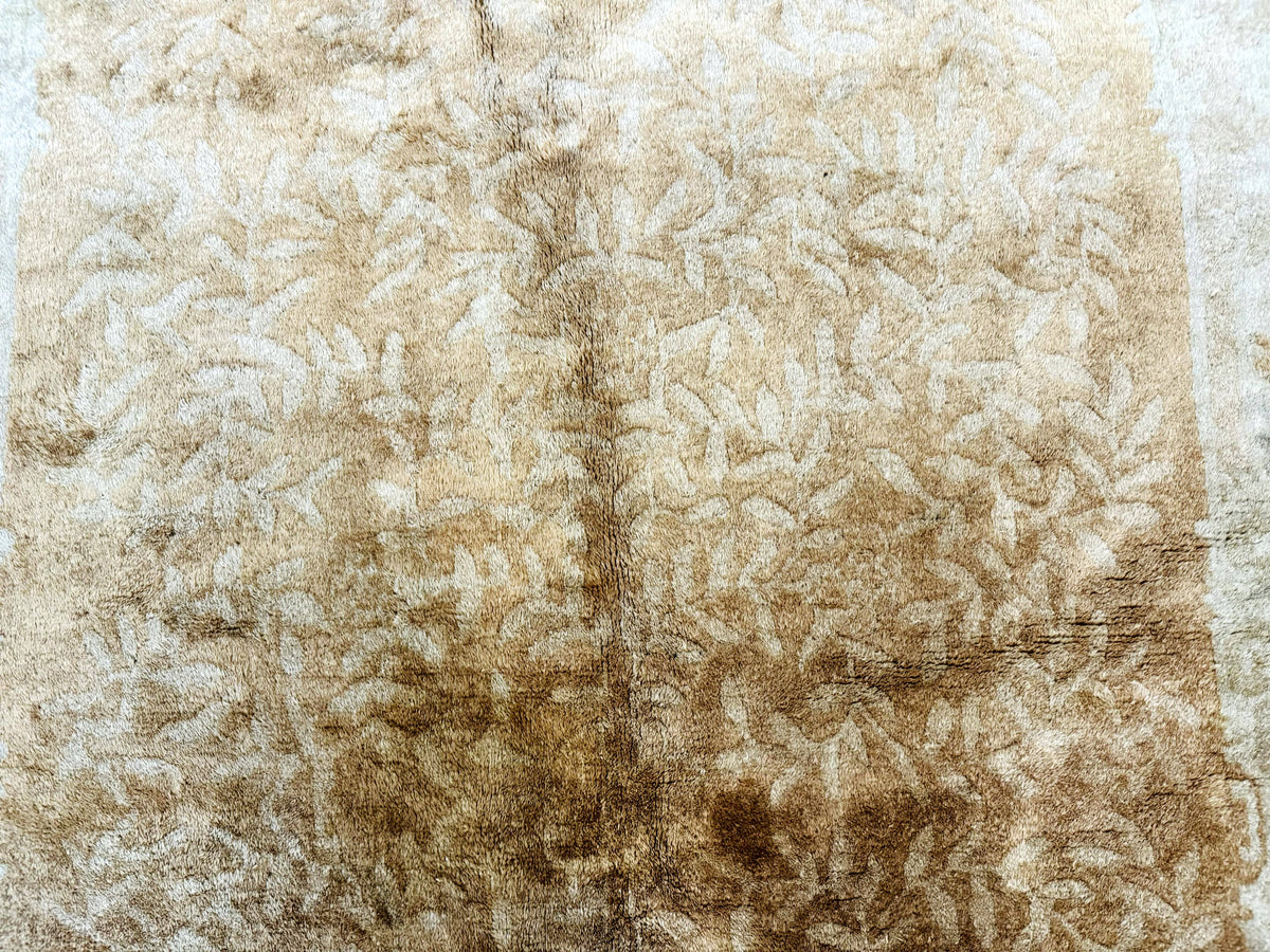 Chinese Peking Rug 5x7, Golden-Tan, Vintage Chinese Wool Carpet - Jewel Rugs, view 4