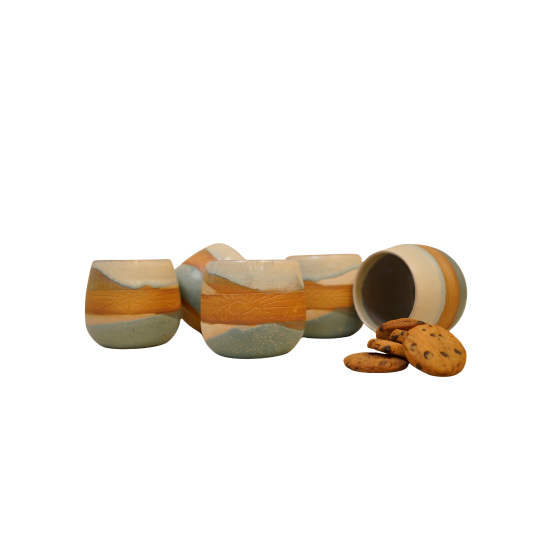 Chai at Sunrise - Set of 6 mugs image 0