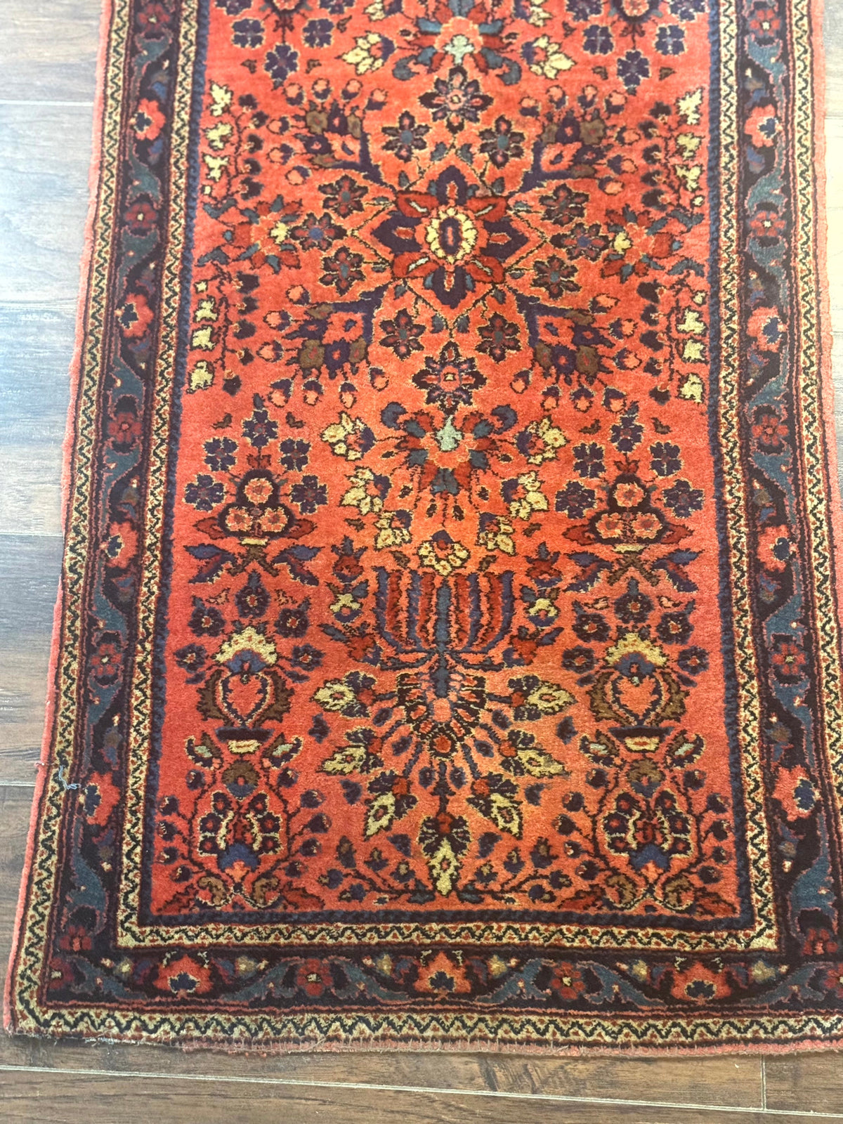 Antique Persian Sarouk Rug 2x4, Red, Fine 260 KPSI - Jewel Rugs, view 10