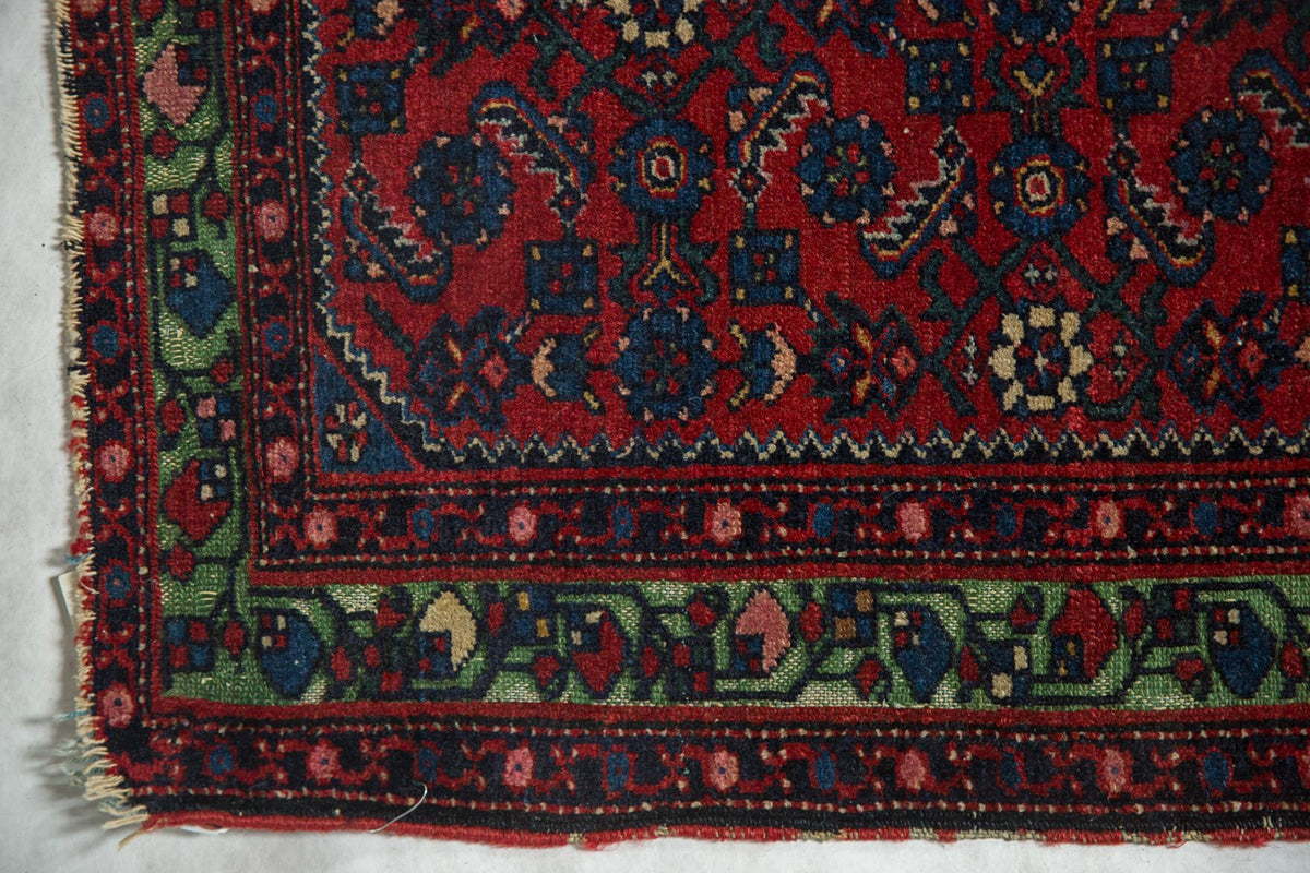 2x2.5 Antique Fine Hamadan Square Rug Mat