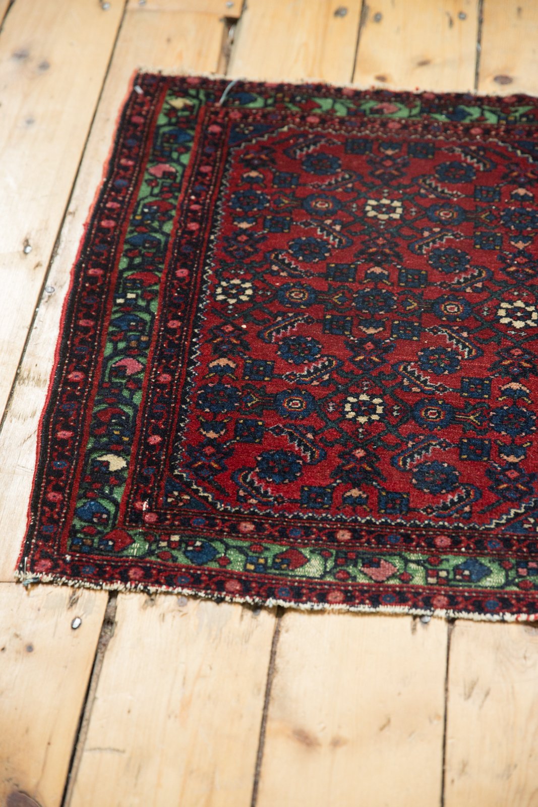 2x2.5 Antique Fine Hamadan Square Rug Mat