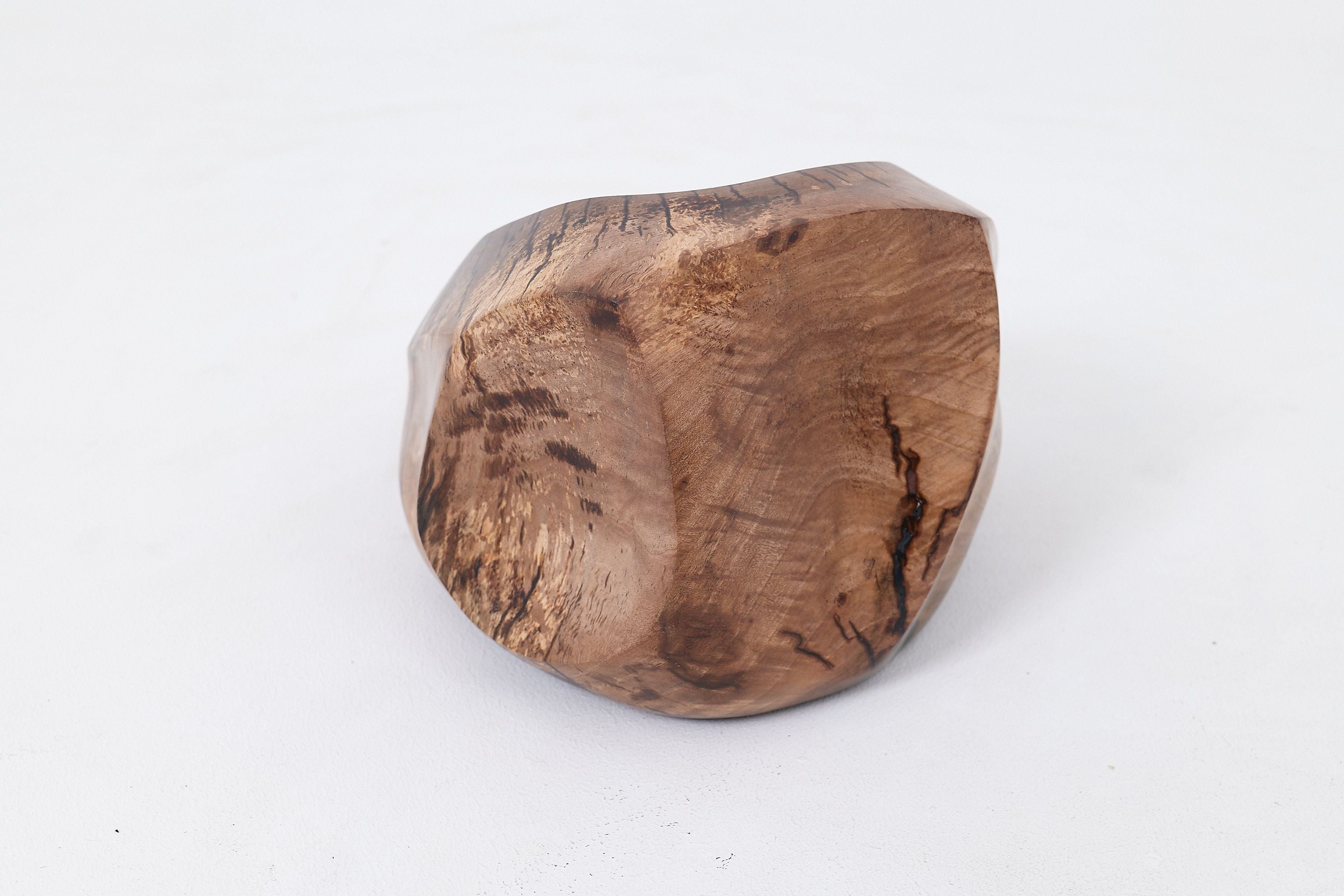 Still Stand Abstract Wood Sculpture, Chainsaw Carved, Walnut, - image 7
