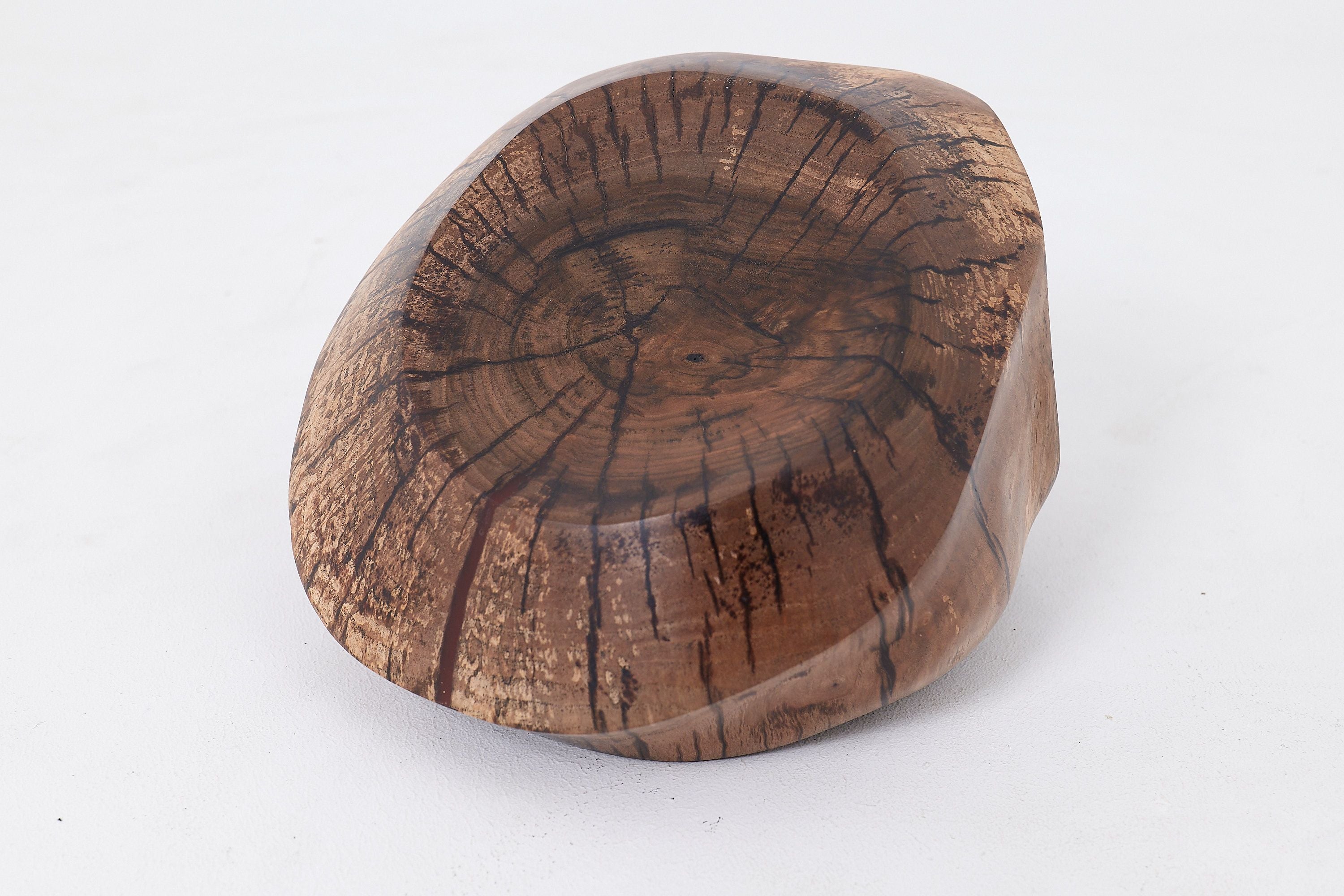 Still Stand Abstract Wood Sculpture, Chainsaw Carved, Walnut, - image 2
