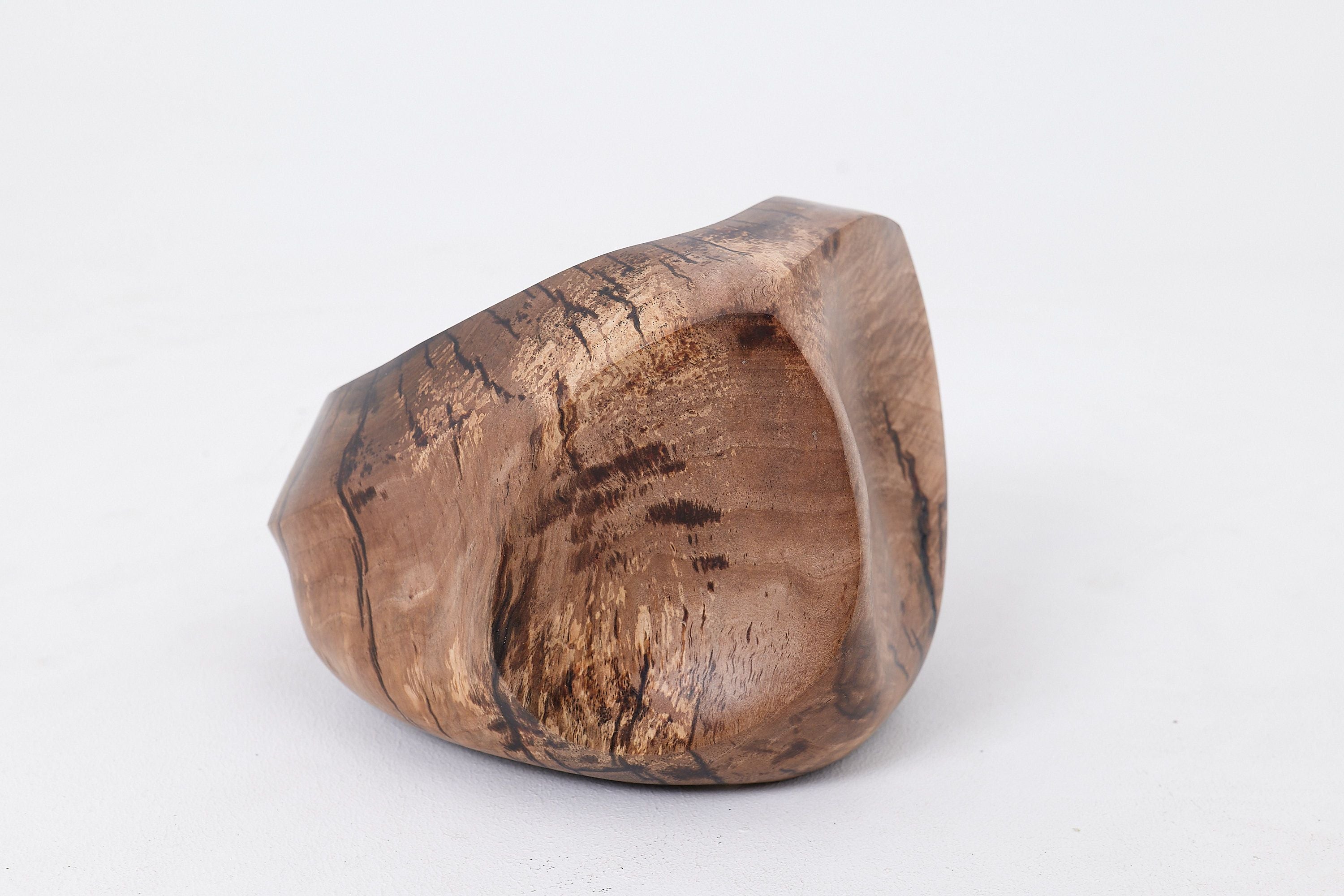 Still Stand Abstract Wood Sculpture, Chainsaw Carved, Walnut, - image 6