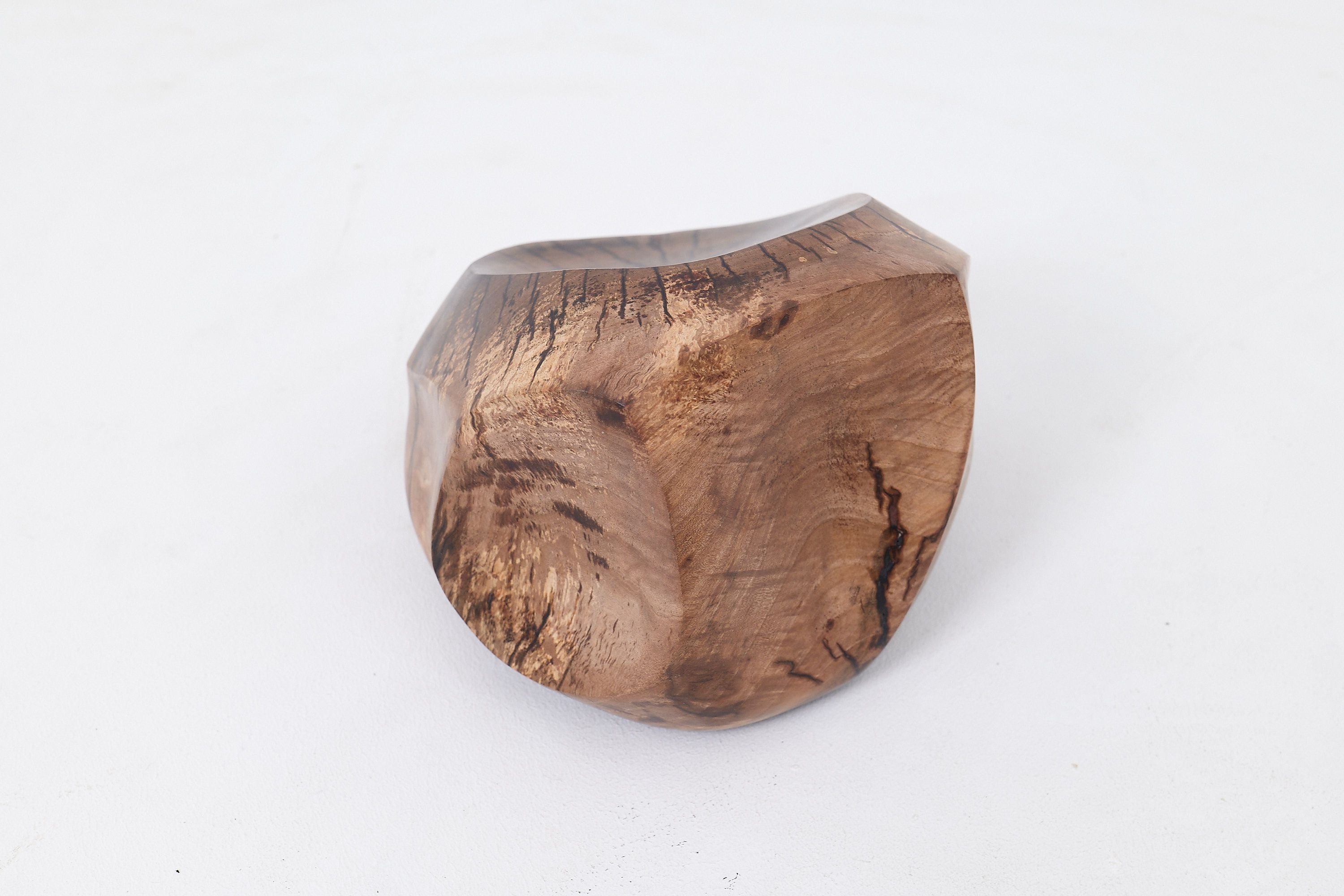 Still Stand Abstract Wood Sculpture, Chainsaw Carved, Walnut, - image 9