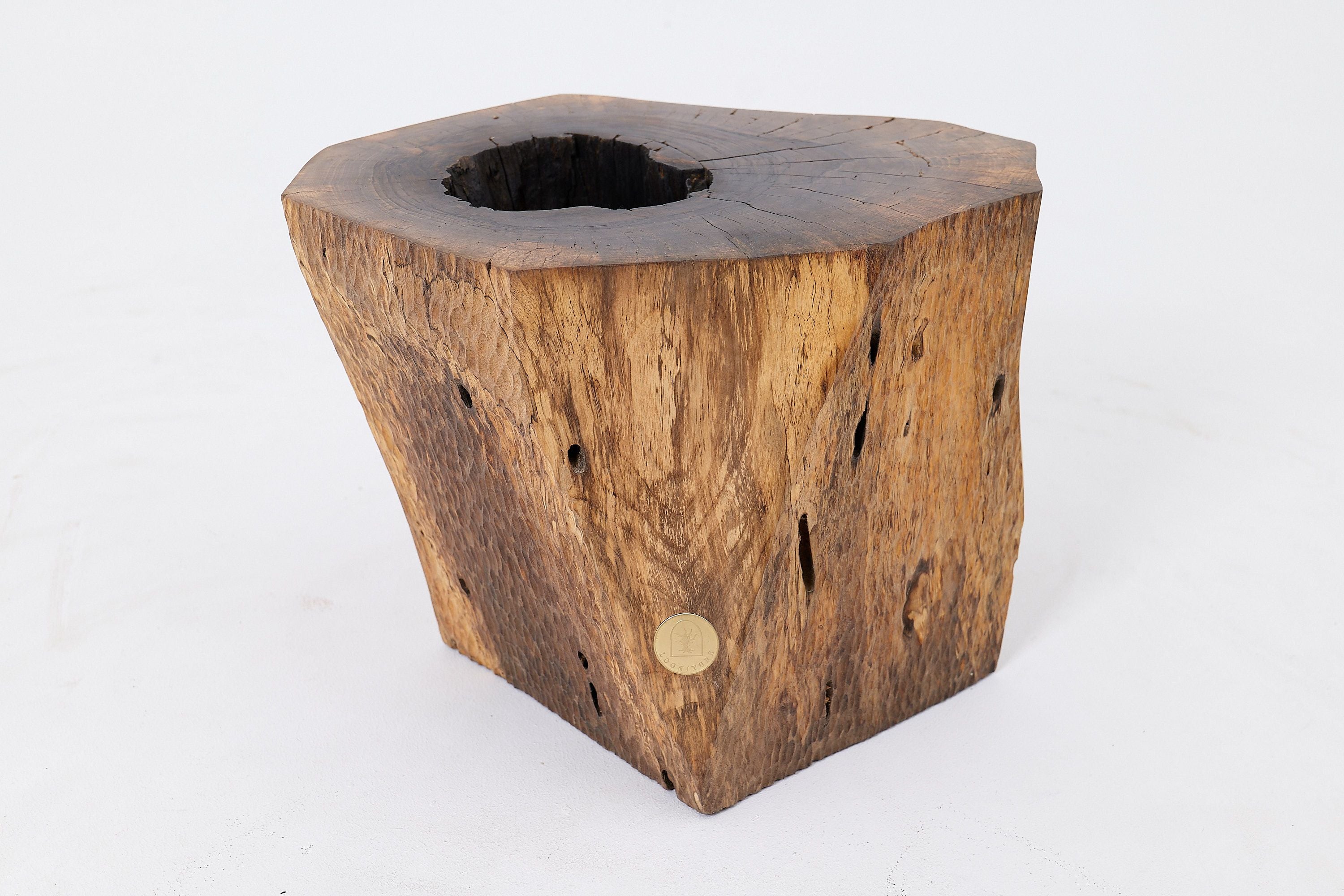 Organic, Live-Edge, Side Table, Walnut, Handmade - image 2