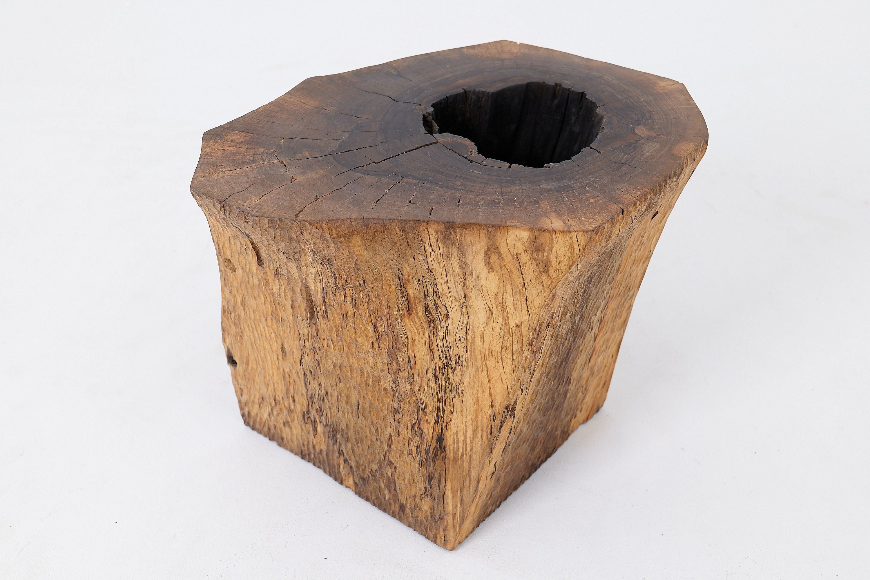 Organic, Live-Edge, Side Table, Walnut, Handmade - image 11
