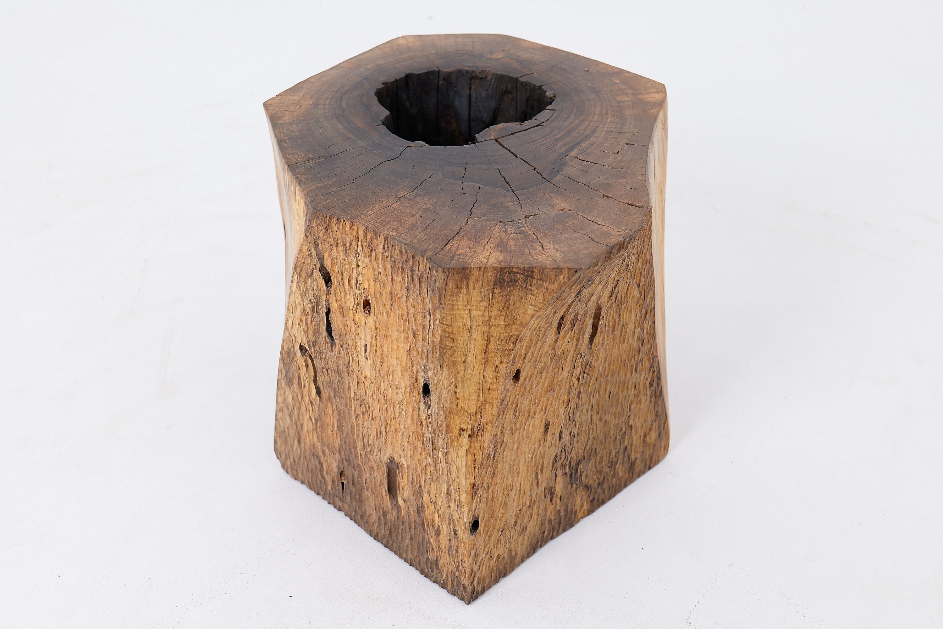 Organic, Live-Edge, Side Table, Walnut, Handmade - image 7