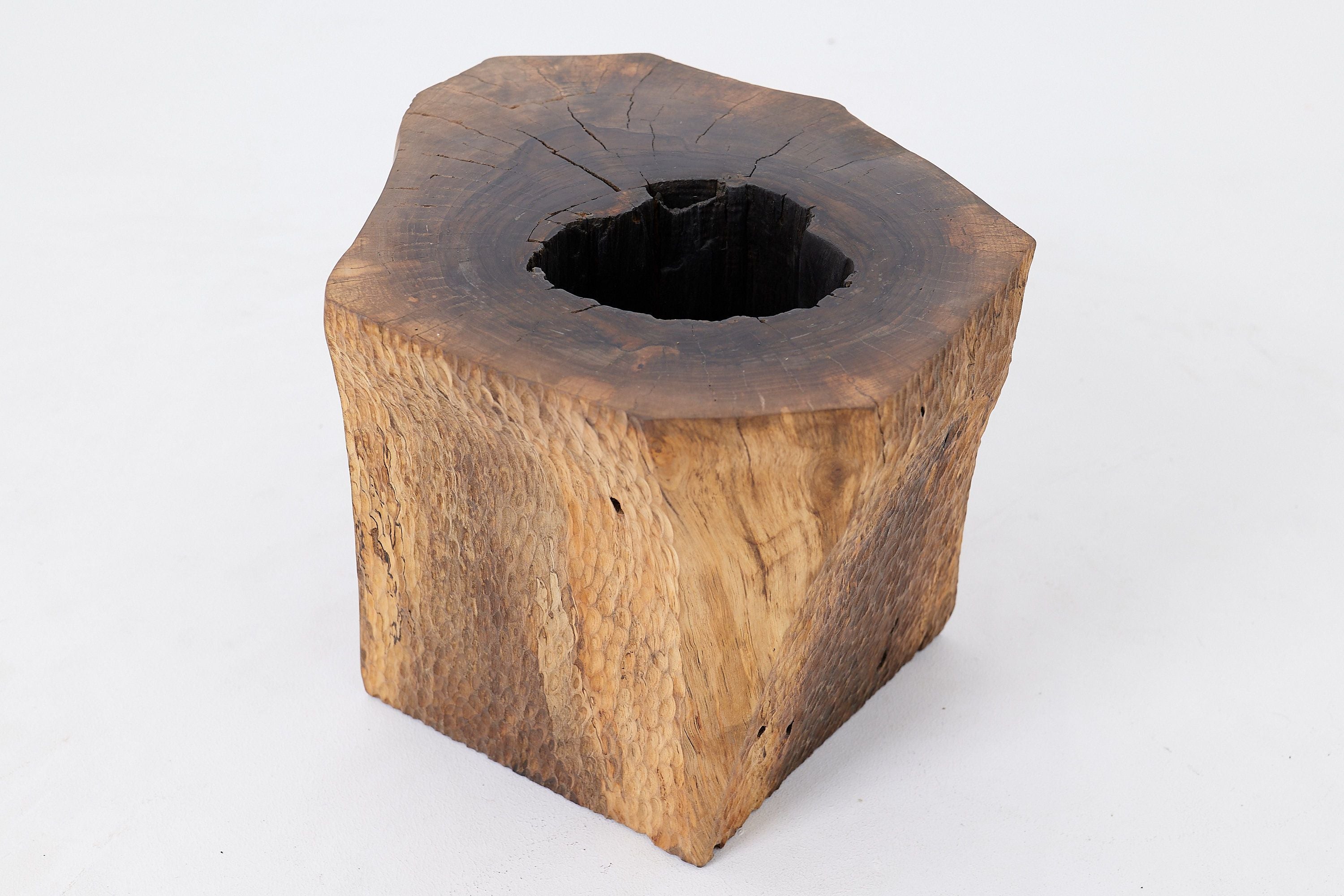 Organic, Live-Edge, Side Table, Walnut, Handmade - image 13