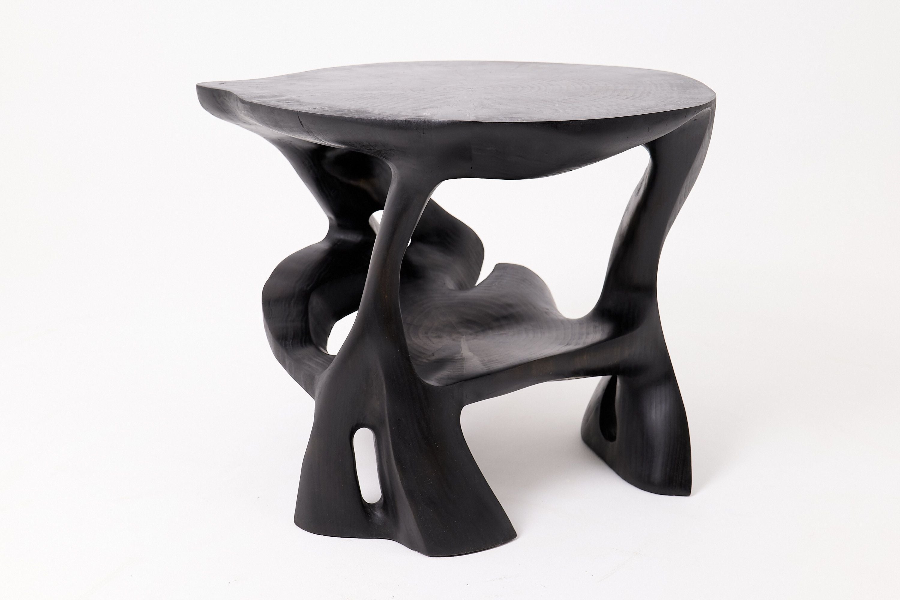 Sculptural Coffee Table, Solid Wood, Contemporary Design, Handmade - image 9