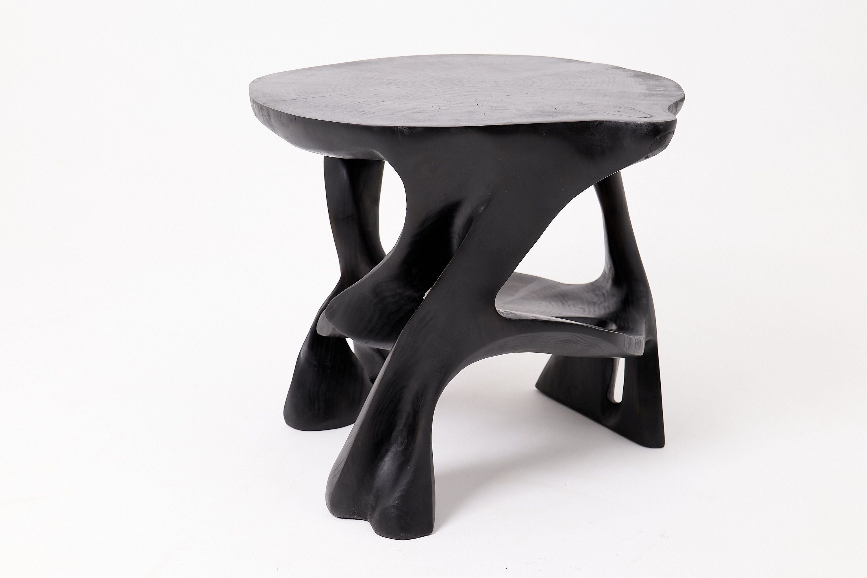 Sculptural Coffee Table, Solid Wood, Contemporary Design, Handmade - image 5