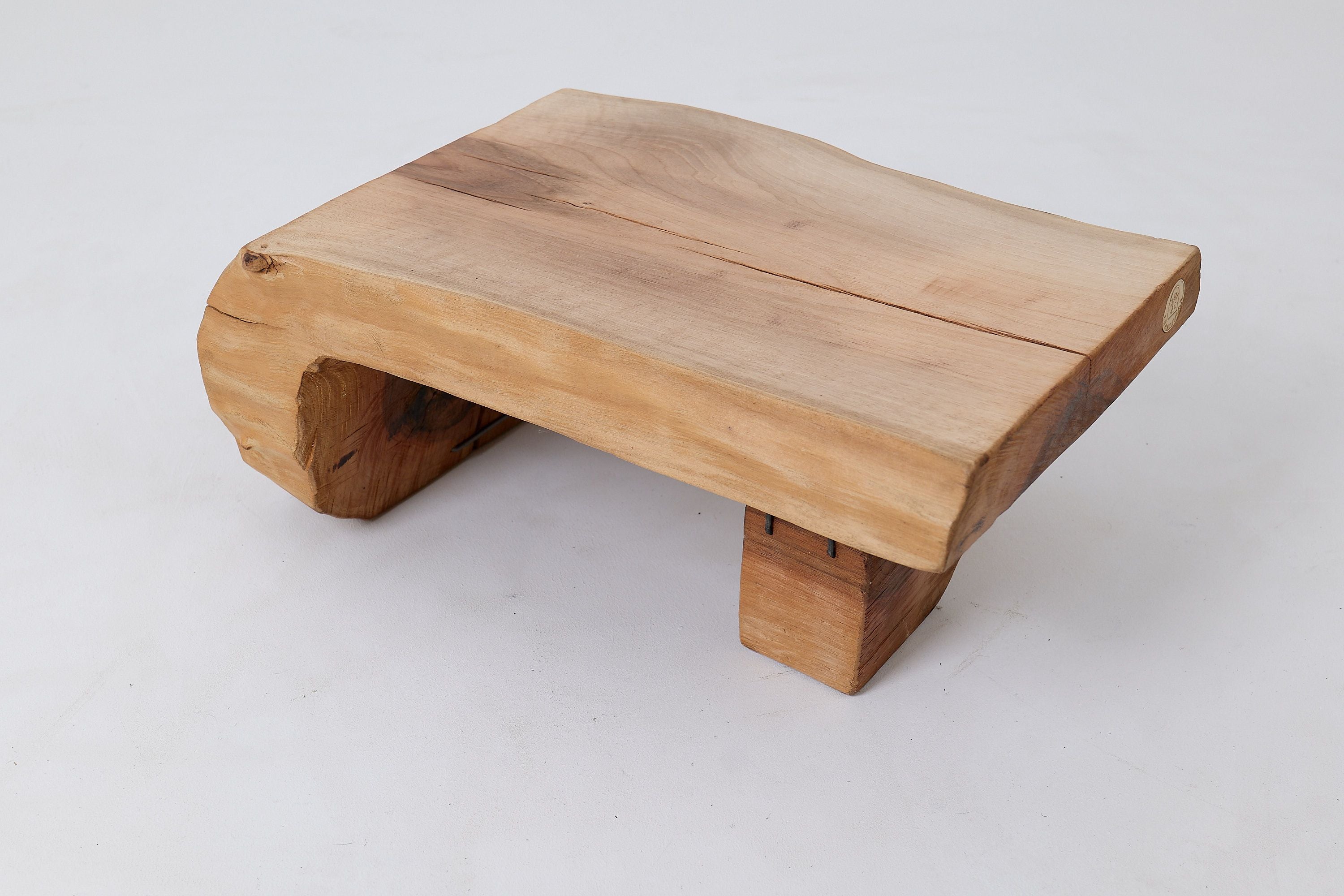 Side Table, Organic, Live-Edge, Walnut, Rustic, Minimalist Handmade - image 3