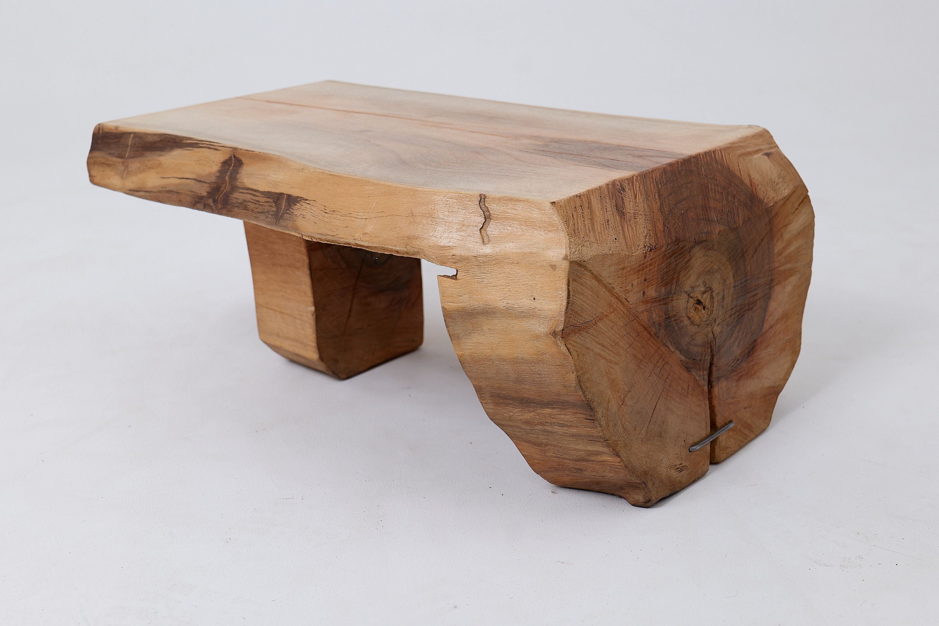 Side Table, Organic, Live-Edge, Walnut, Rustic, Minimalist Handmade - image 10