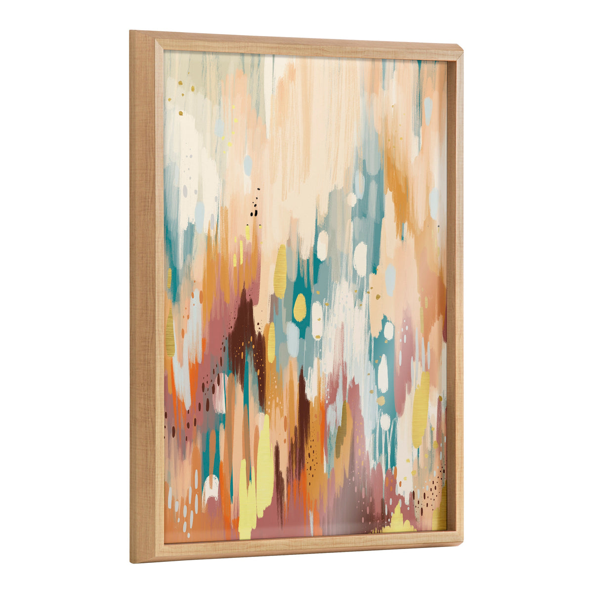 Blake Brushstroke 133 Framed Printed Glass by Jessi Raulet of Ettavee