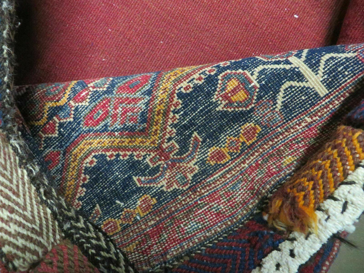3' X 4.5' Antique Handmade Turkish Tribal Wool Rug Double Saddle Bag Nice - Jewel Rugs, view 11