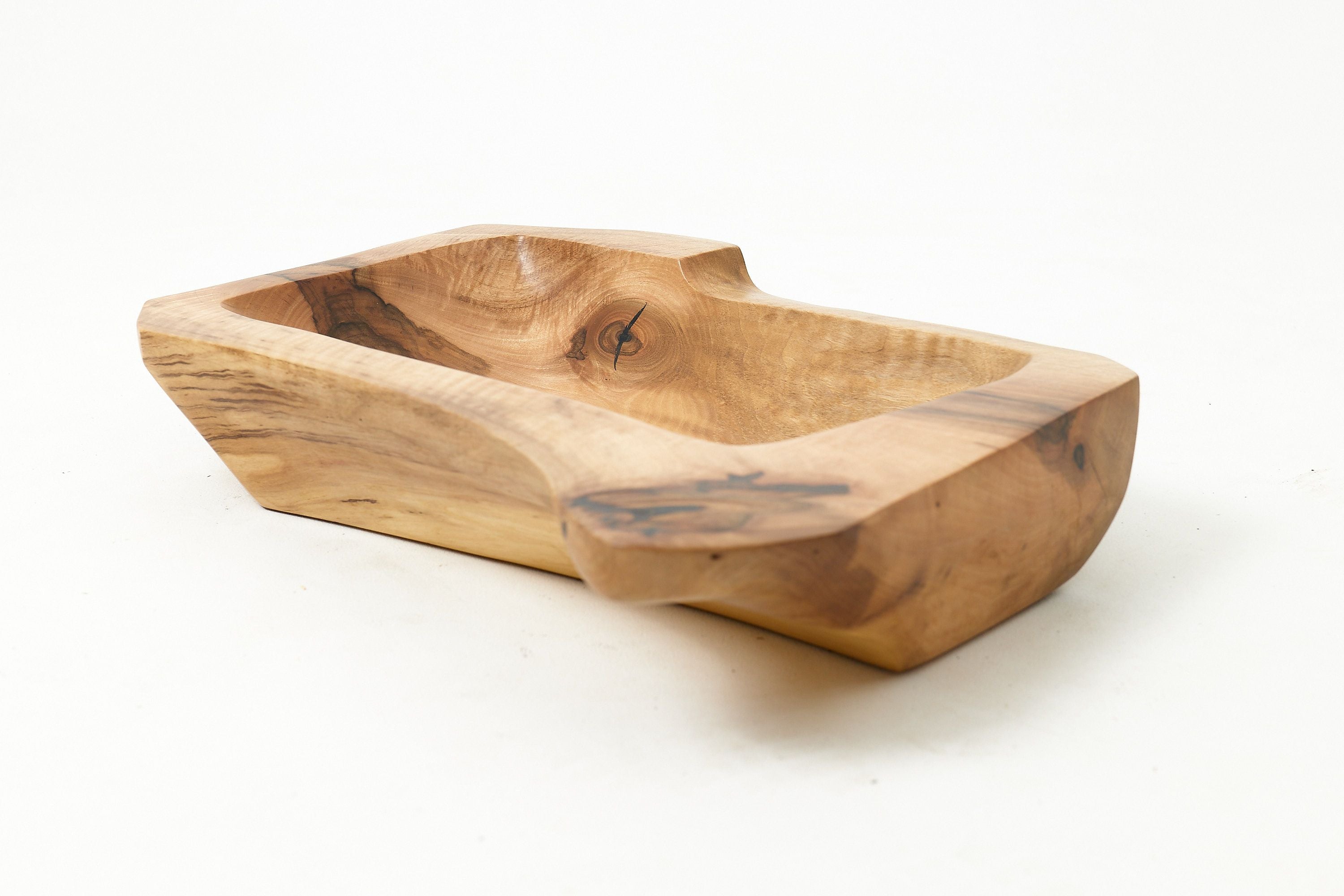 Live Edge Wood Bathroom Sink, Basin, Solid Wood, Walnut, Handmade - image 5