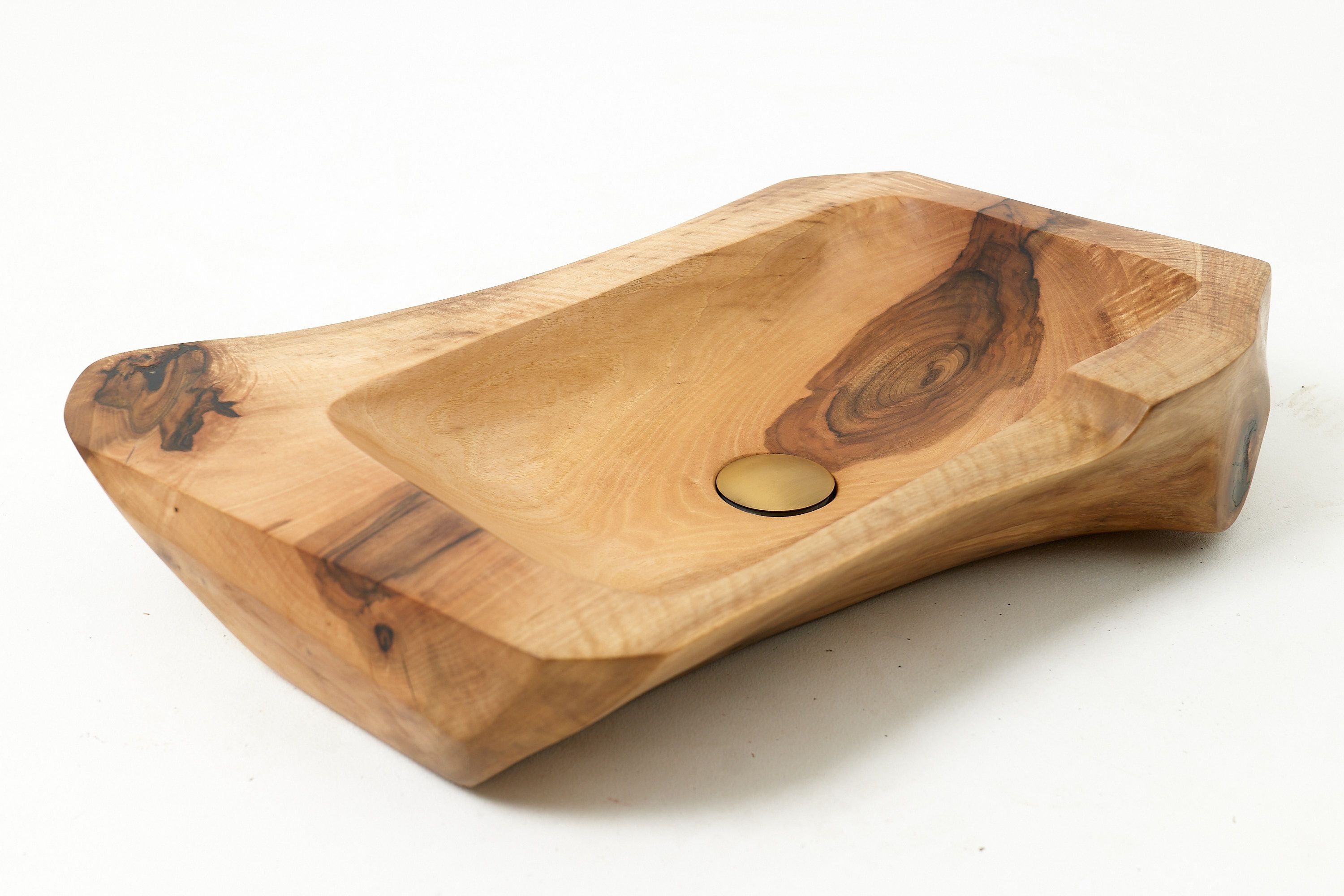 Live Edge Wood Bathroom Sink, Basin, Solid Wood, Walnut, Handmade - image 10